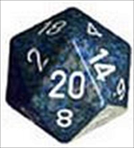 Chessex Manufacturing Xs2037 Sea Speckled Single Jumbo 34 Mm D20 Dice Set