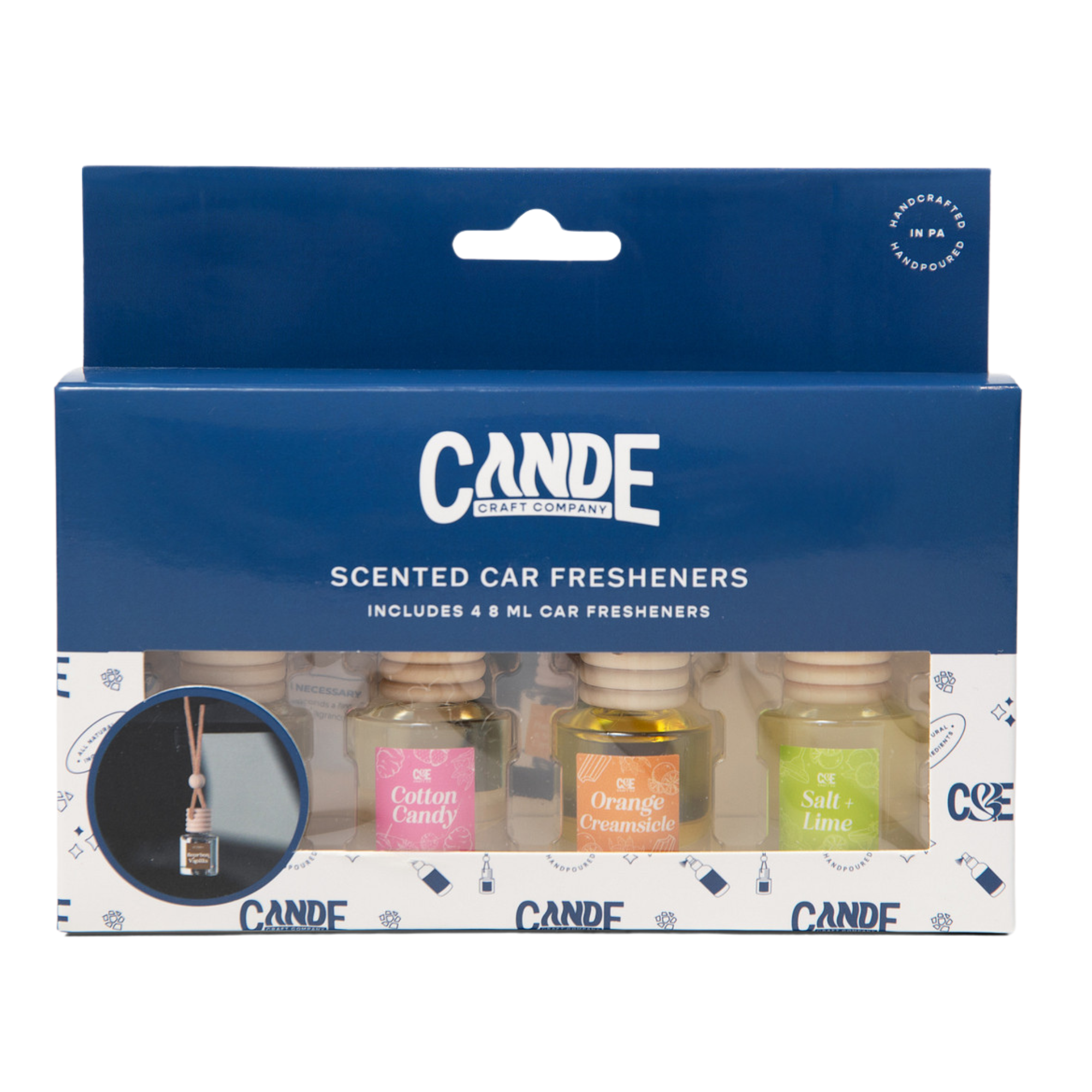 Summer Scents 4 Pack Scented Car Fresheners Bundle