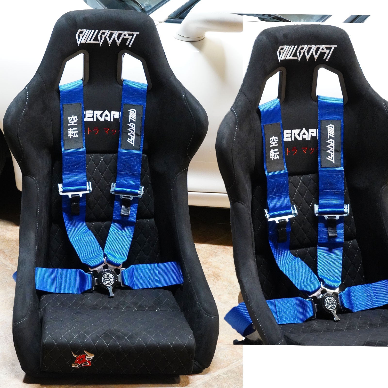 Bull Boost Universal 4 Point Camlock Quick Release Racing Seat Belt Harness