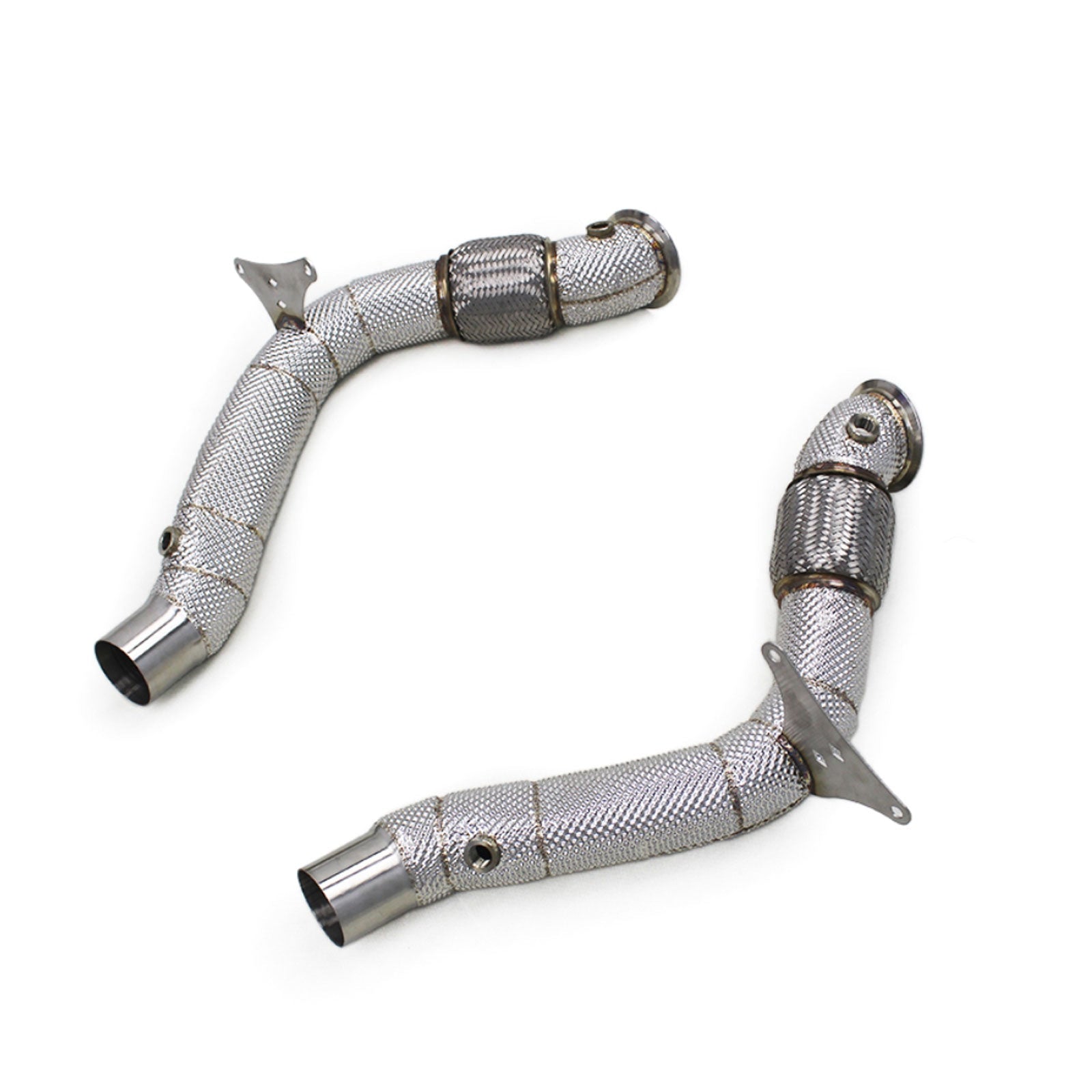 High Flow Exhaust Catless Downpipe Heatshield for Ferrari 488 3.9T V8 GTB Pista Spider