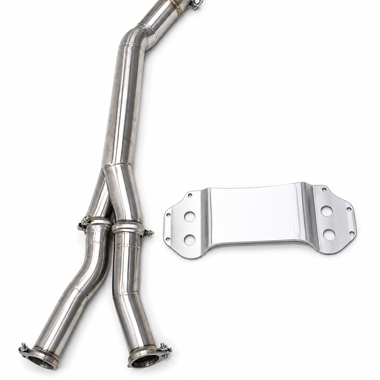 Stainless Steel Equal Length H-Pipe Mid Pipe for BMW M3 M4 G80 G82 3.0T