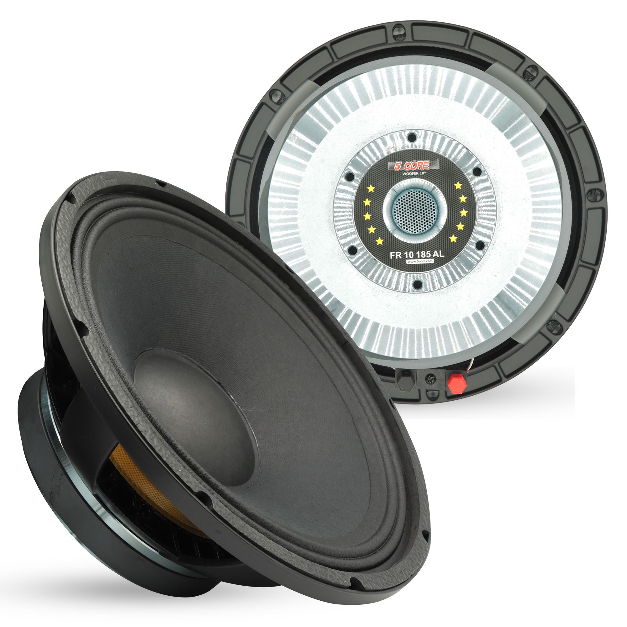 5 CORE 10 Inch Subwoofer Speaker ?600W Max ?4 Ohm Full Range Replacement DJ Bass Sub Woofer Loudspeaker ?3 Voice Coil ?70 Oz Mag