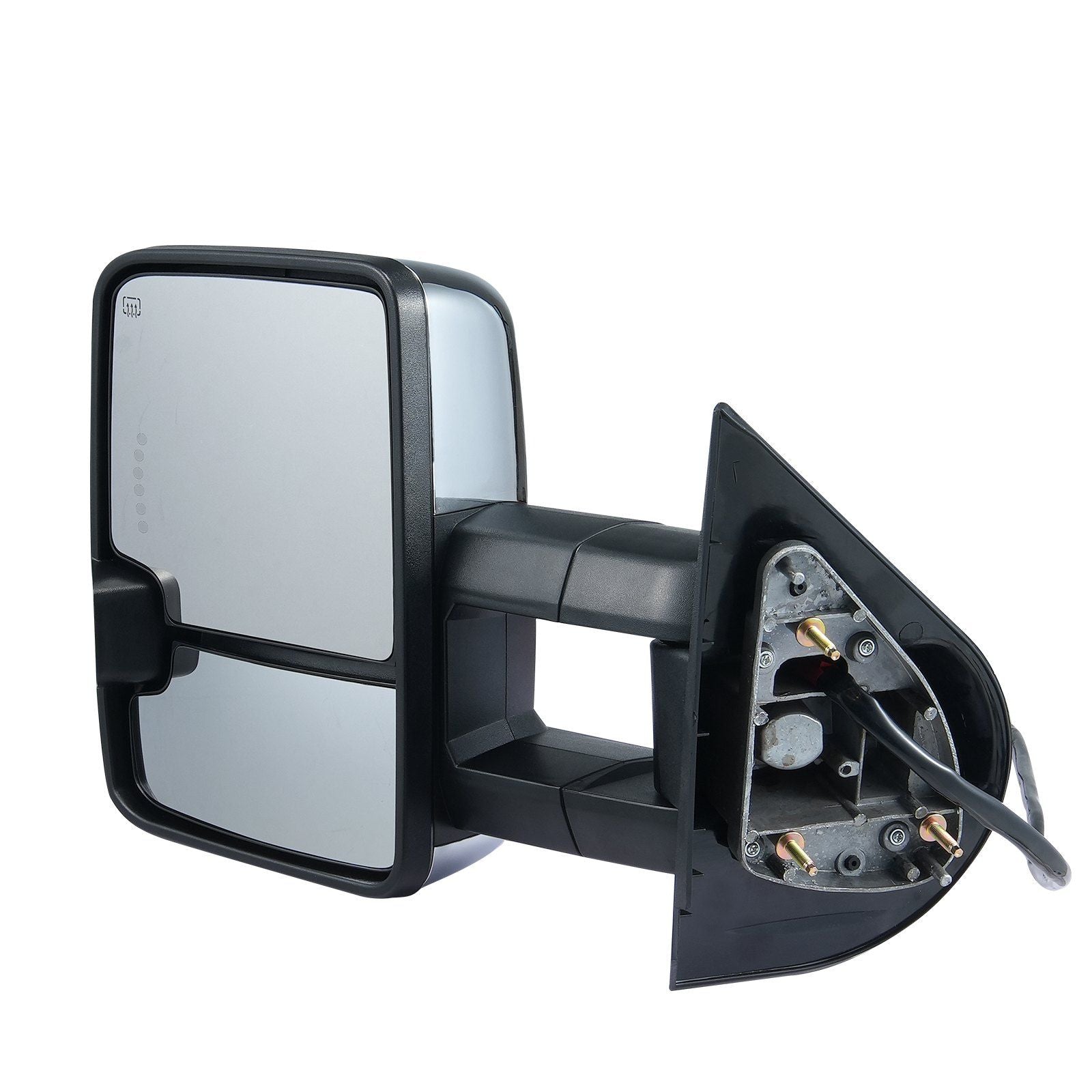 VEVOR Towing Mirrors, Left & Right Pair Set for Chevrolet Silverado (2007-2014)/GMC/Cadillac, Power Heated Tow Mirror with Signa