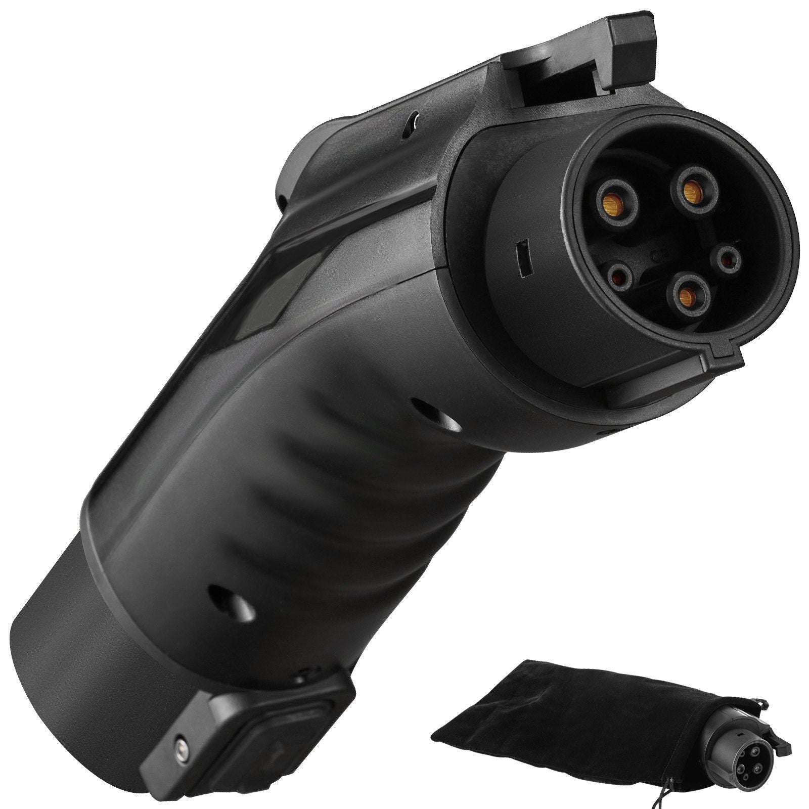 VEVOR Tesla to J1772 Charging Adapter, Max 48 Amp 240V, J1772 EVs Charger Adapter, with IP65 Storage Bag Anti-Drop Lock, for Tes