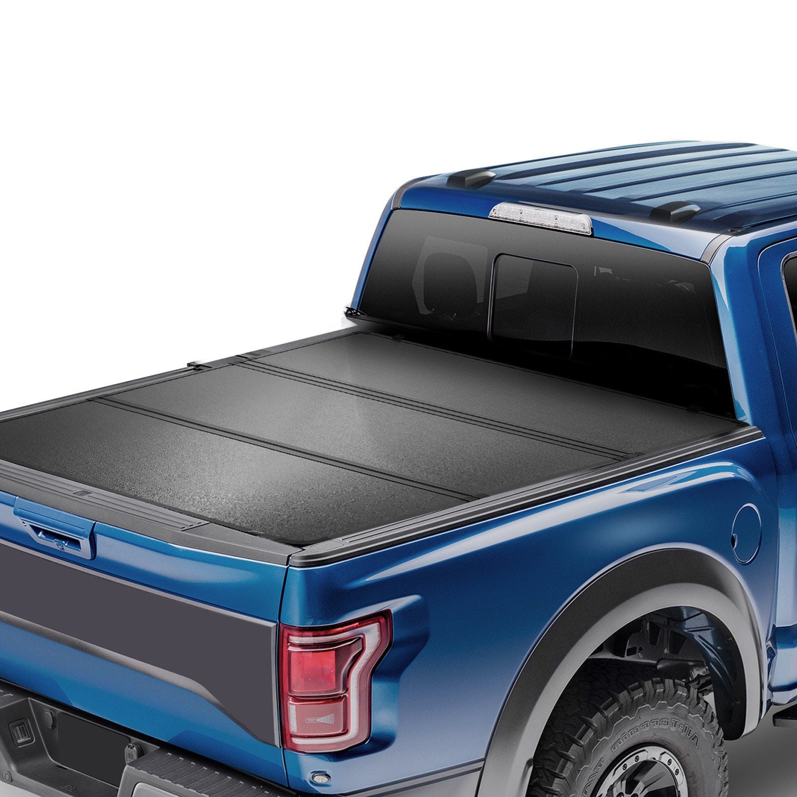 VEVOR Tri-Fold Truck Bed Tonneau Cover, Compatible with 2015-2024 Ford F-150, Lightning, Styleside 5.5' (65.4'') Bed, Fit 5.6' x