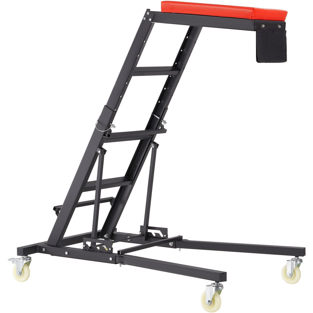 VEVOR Automotive Top Creeper, Engine Creeper 42.5''-64.8'', 400 LBS Capacity High Top Creeper, 4 Swivel Caster Wheels, Padded De