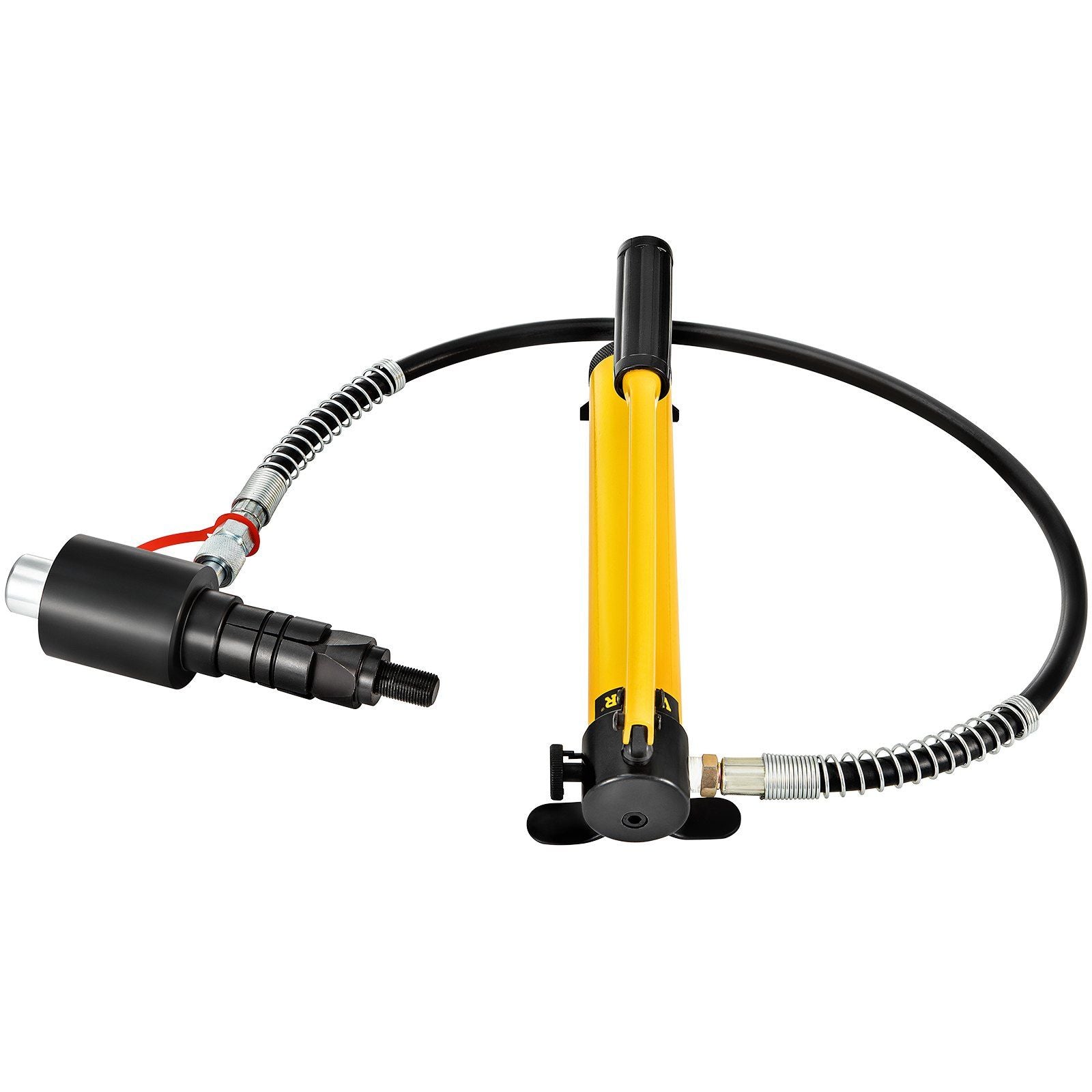 VEVOR Hydraulic Exhaust Pipe Expander, 1-5/8'' to 4-1/4'' size, 10 T Manual Hydraulic Pipe Stretcher w/4 Dies and 2 Storing Case