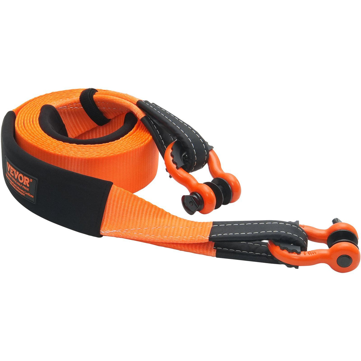 VEVOR Heavy Duty Tow Strap Recovery Kit 3'' x 20 ft (MBS-36,000 lbs) Tree Saver Winch Strap, Triple Reinforced Loop & Protective