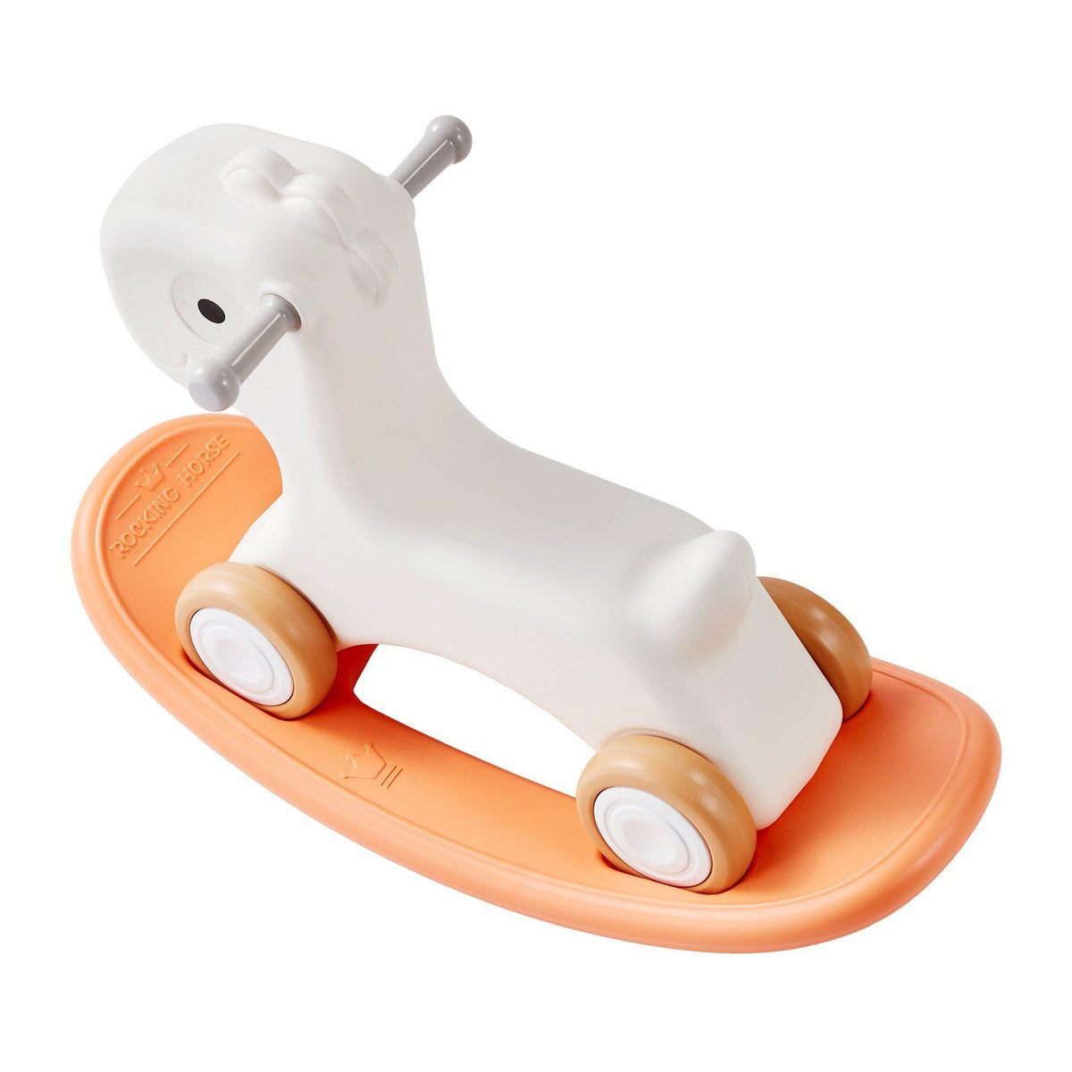 Vevor 3 In 1 Rocking Horse For Toddlers 1-3 Years, Baby Rocking Horse With Detachable Balance Board And 4 Smooth Wheels, Support