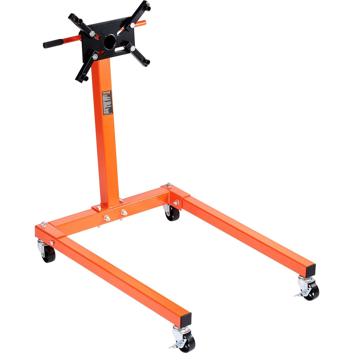 VEVOR Engine Stand, 1300 lbs (3/5 Ton) Rotating Engine Motor Stand with 360 Degree Adjustable Head, Cast Iron Motor Hoist Dolly,