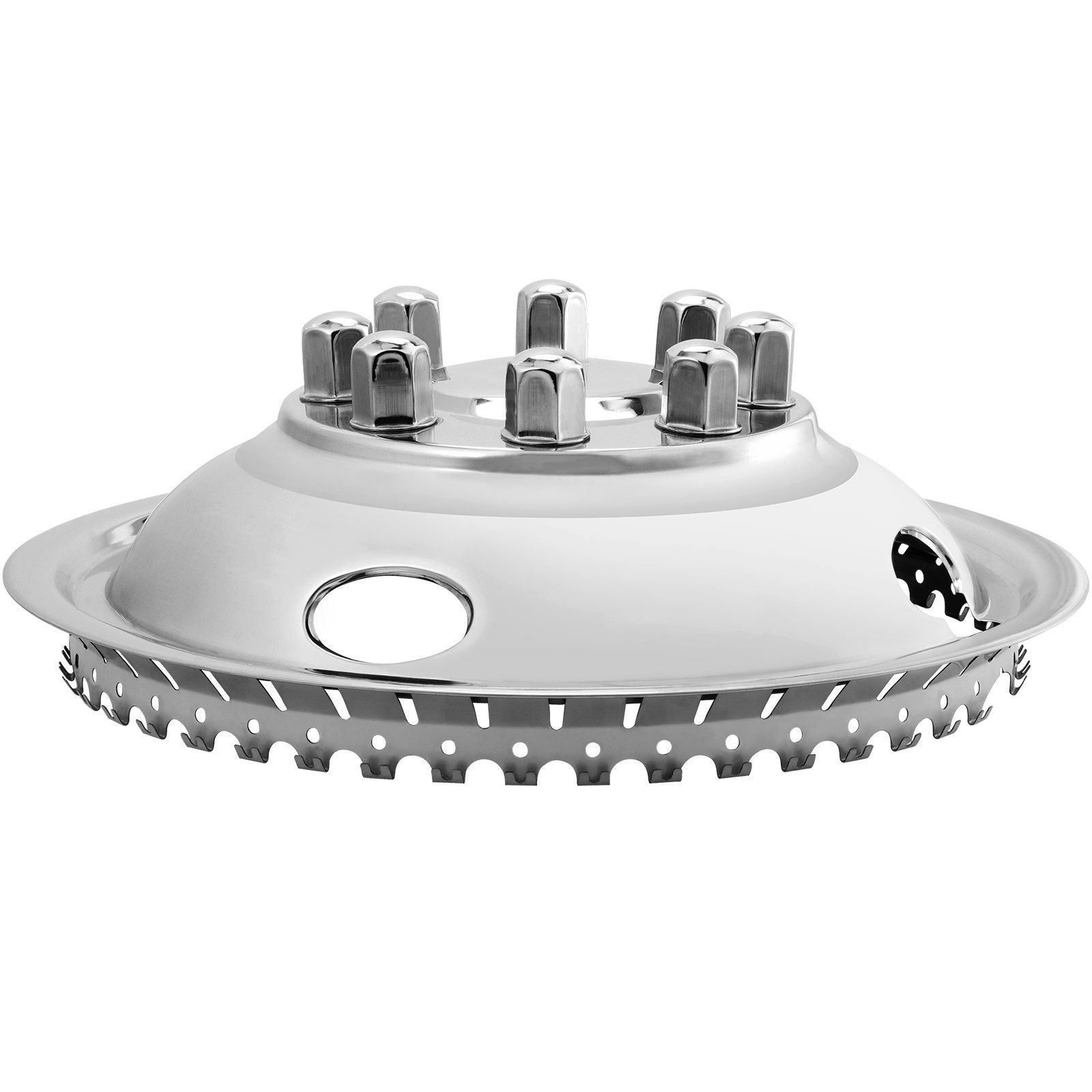 VEVOR 16-inch Wheel Simulators, 304 Stainless Steel Wheel Simulator Kit with Mirror Polished Finish, 2 Front and 2 Rear Wheel Co