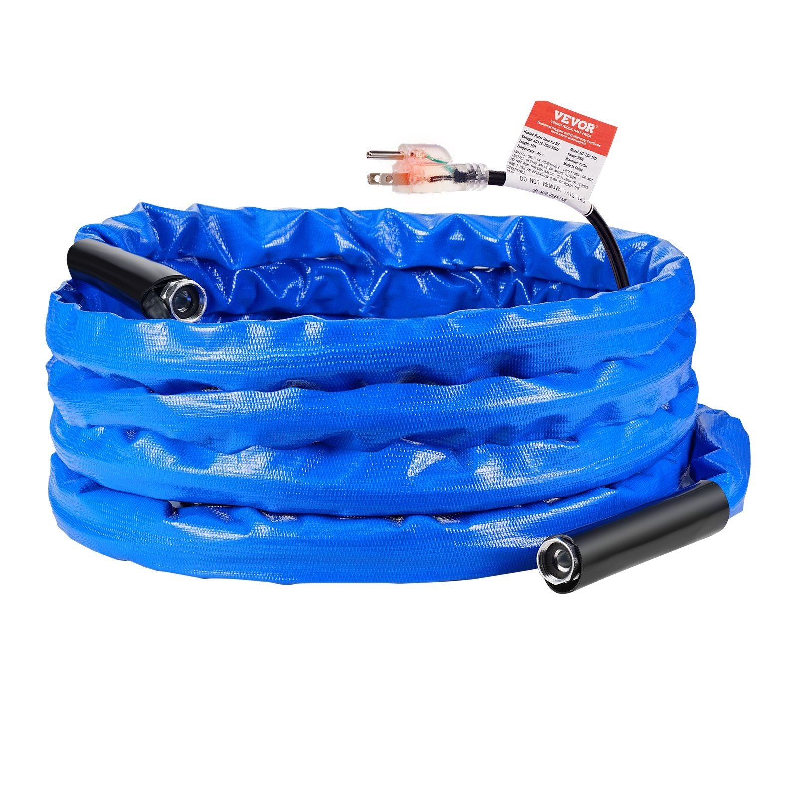 VEVOR 25ft Heated Water Hose for RV -45F Antifreeze Heated Drinking Water Hose