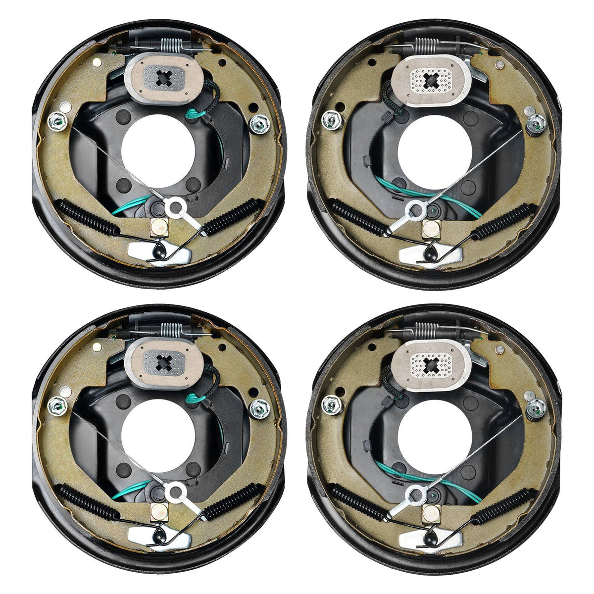 VEVOR Electric Trailer Brake Assembly, 10'' x 2-1/4'', 2 Pairs Self-Adjusting Electric Brakes Kit for 3500 lbs Axle, 4-Hole Moun