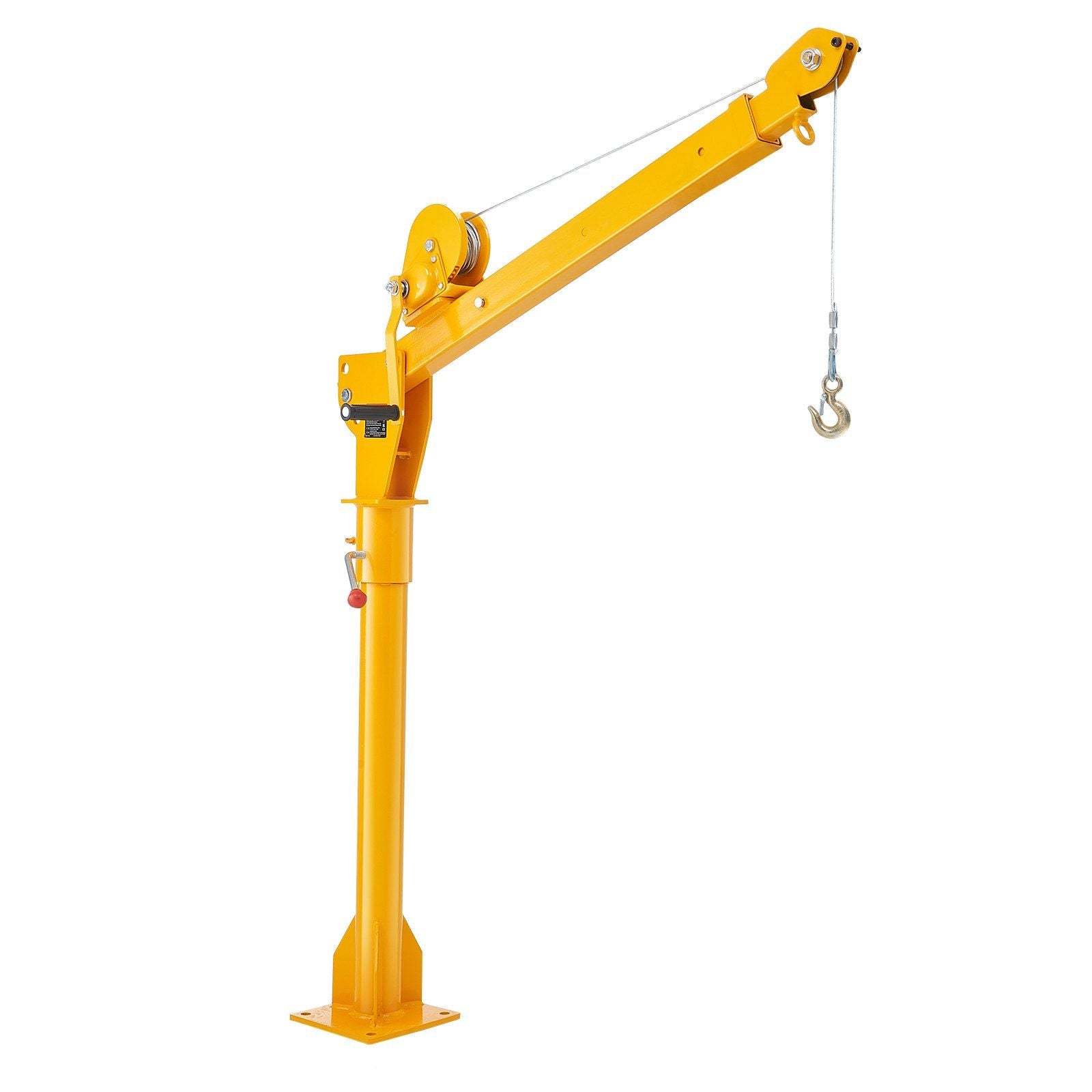 VEVOR Pickup Truck Crane Hoist Crane 1100 lbs with Manual Winch 360 Hoist Lift
