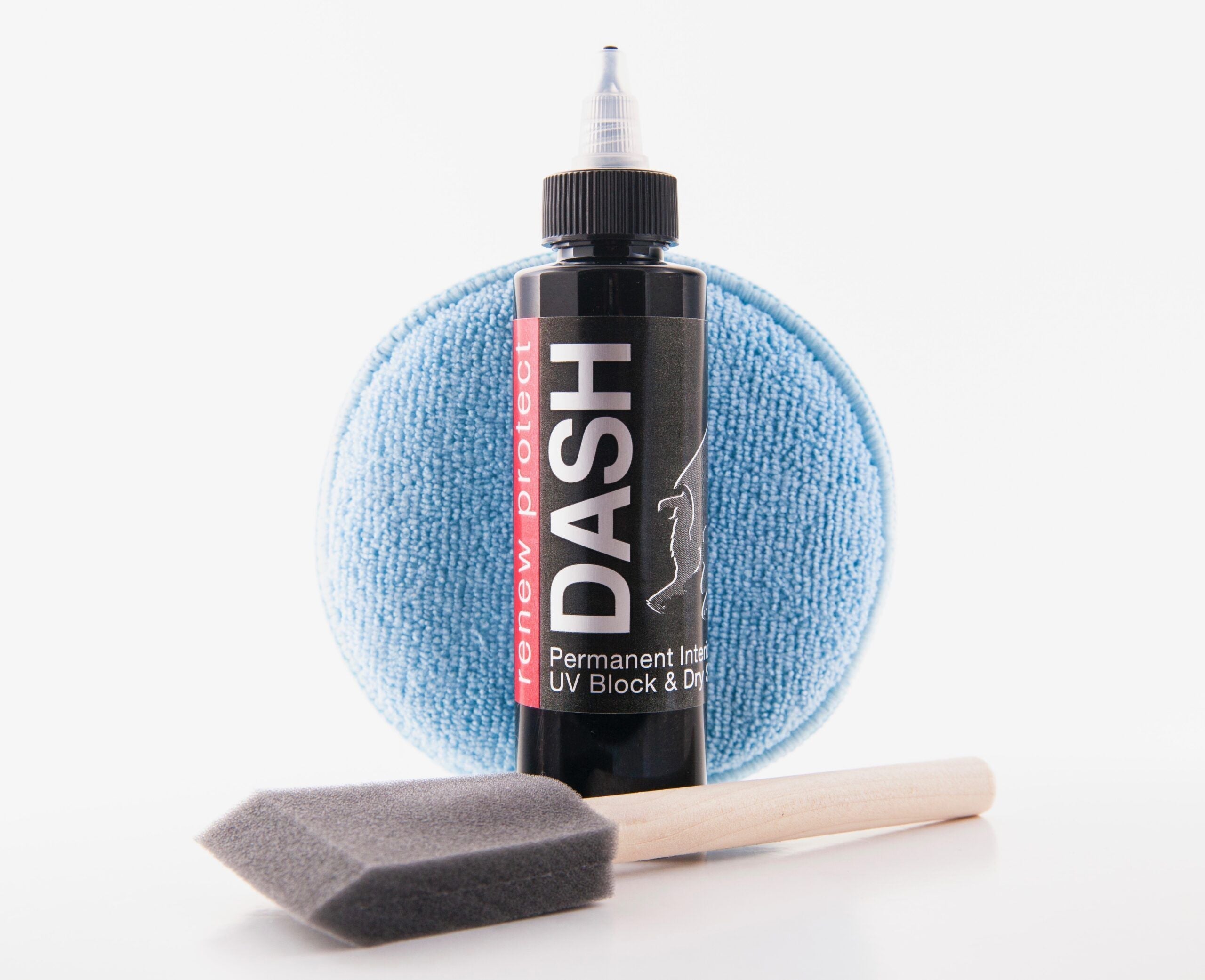 DASH - Permanent Interior Protectant & Dash Repair, Low-Glare Dry Seal & UV Block for Car Dash, Plastics, Coated Leather, Vinyl (1.2 oz per auto)
