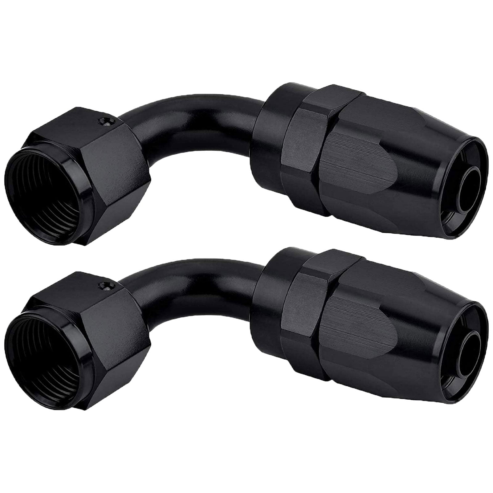 10AN/8AN/6AN Fitting Stainless Steel Braided Oil Fuel Hose Line Kit 5Feet Black