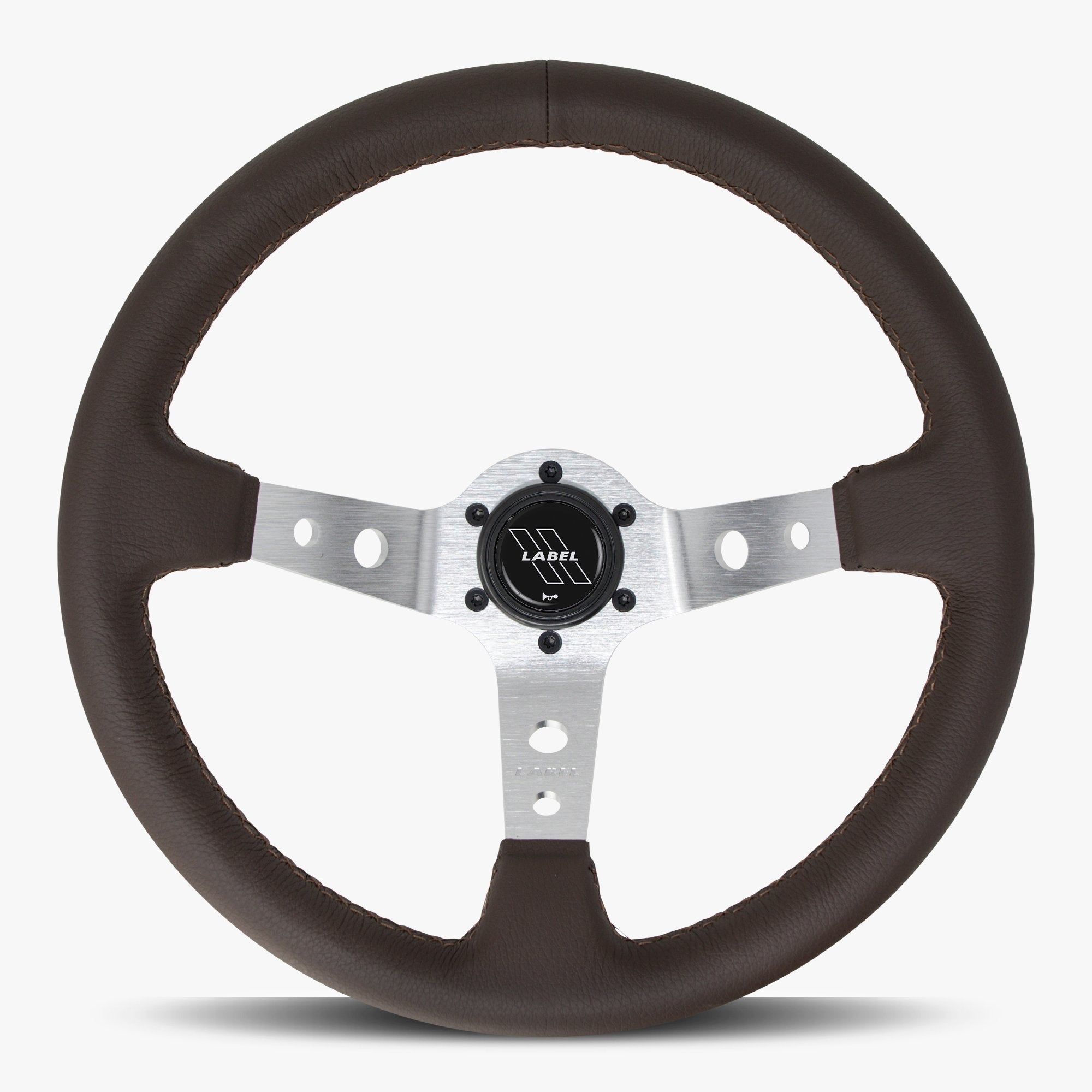 The Daytona | Nappa Brown Leather  | Silver Spoke | Brown Stitch