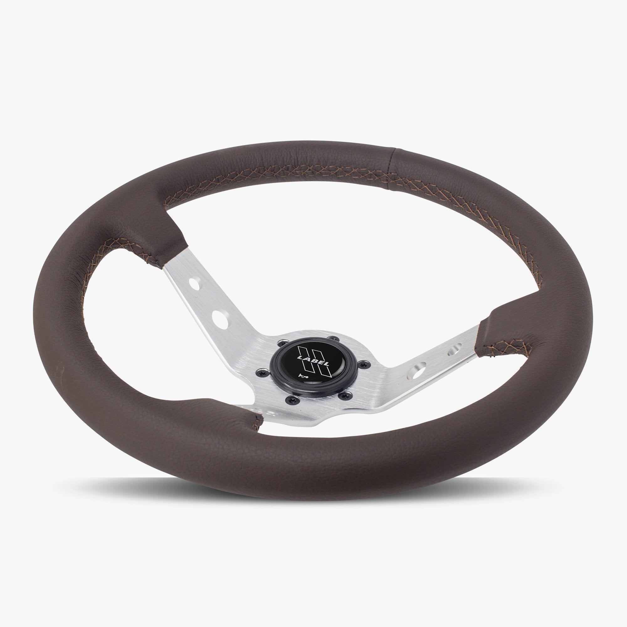 The Daytona | Nappa Brown Leather  | Silver Spoke | Brown Stitch
