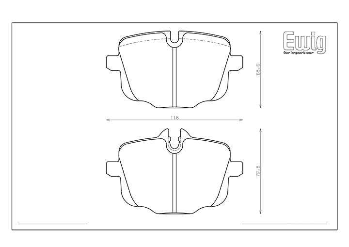 Endless MX72 Plus Brake Pads Rear BMW M3 G80/G82 EIP217
