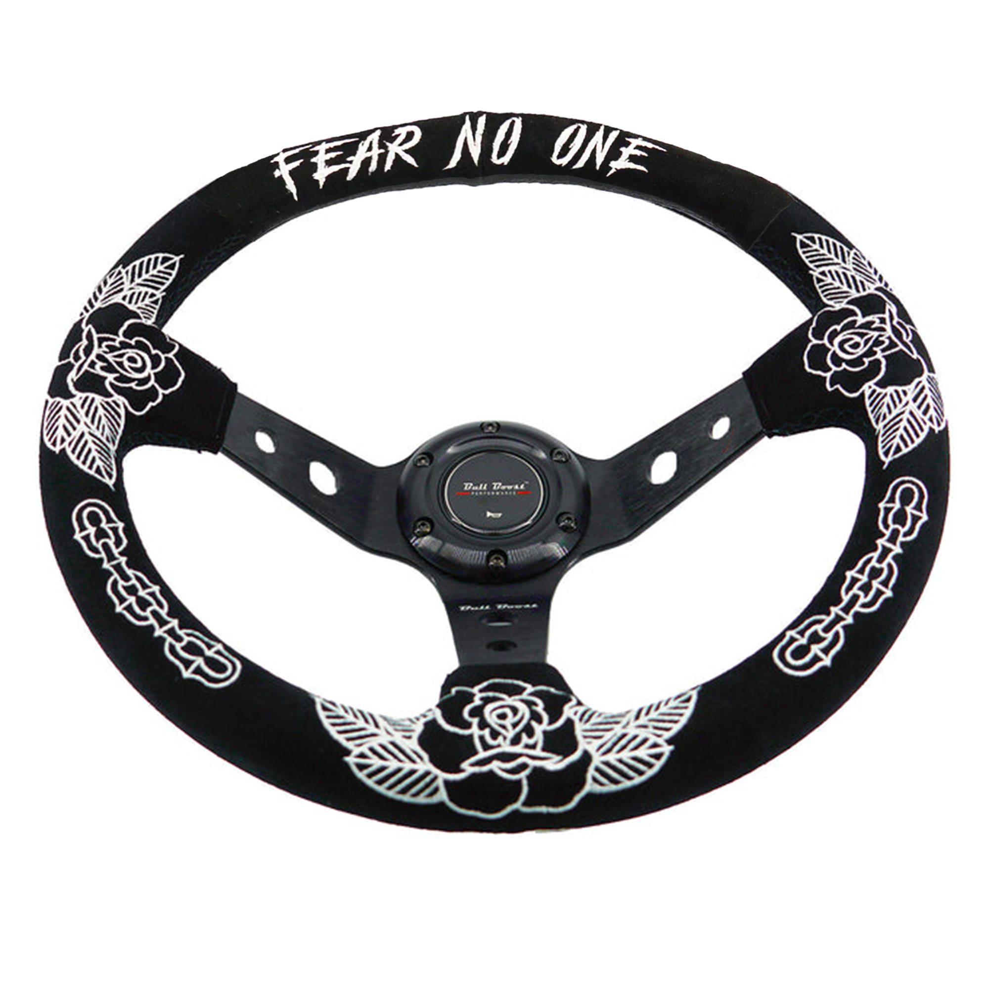 BW Rose Deep Dish Steering Wheel + Short Hub Adapter Kit For Honda Acura