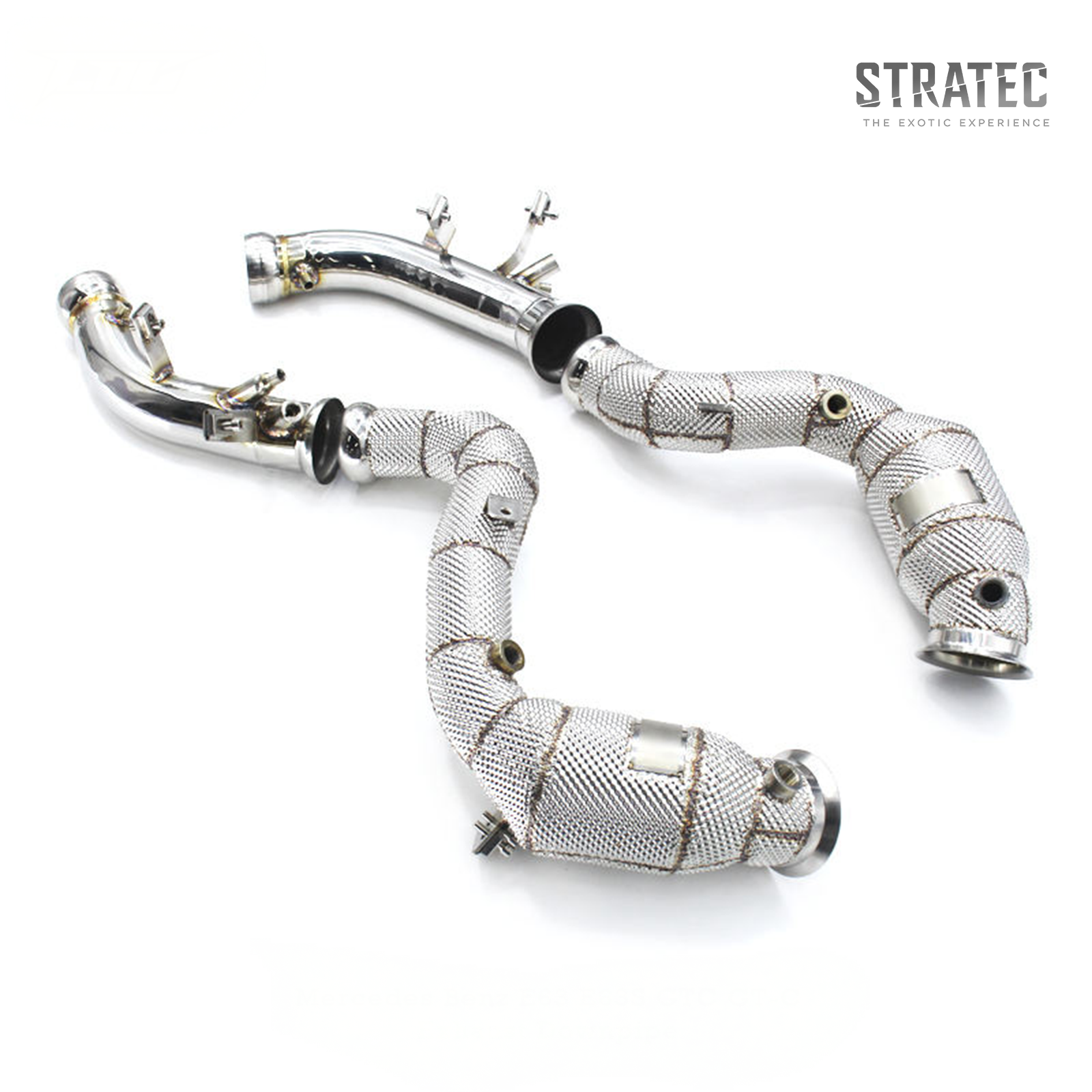Custom 300 Cell Catted Downpipe Header System for Mercedes‑Benz E63 E63S AMG GT C 4.0TT