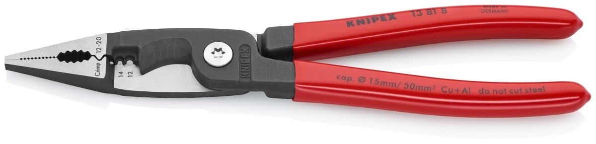 Knipex 6-in-1 Electricians Pliers 12-14 AWG 13 81 8