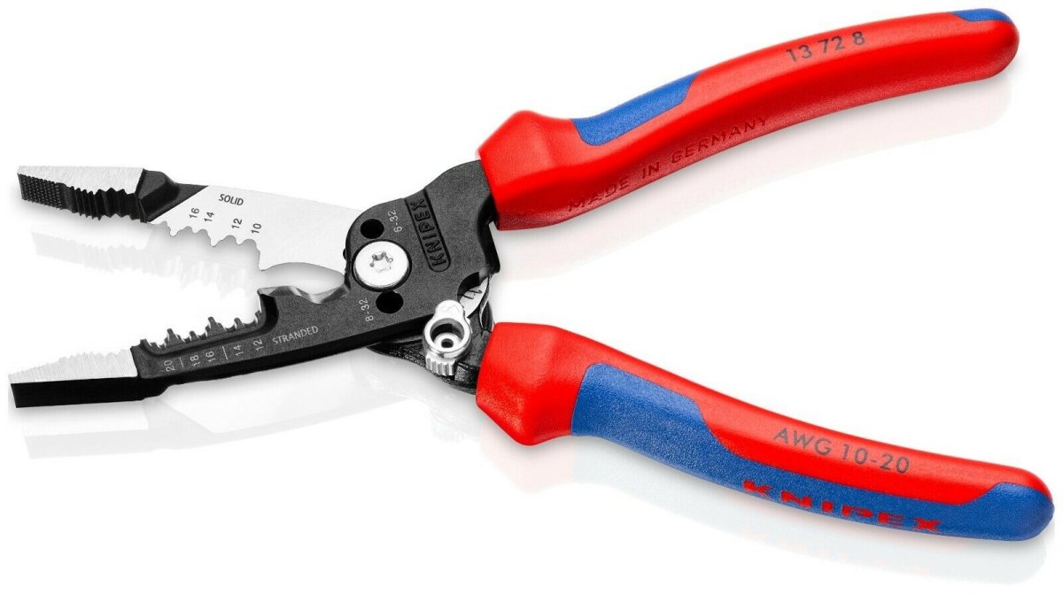 Knipex Forged Wire Strippers - 8 inch - 13 72 8