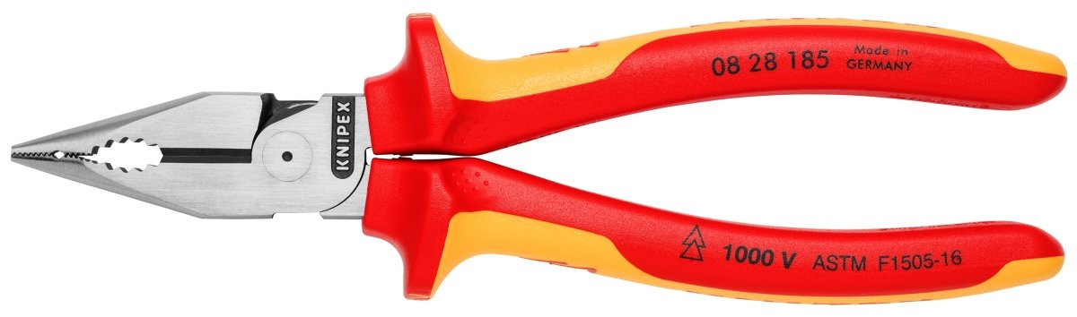 Knipex Needle Nose Combination Pliers 1000V Insulated 7 1/4" 08 28 185 US