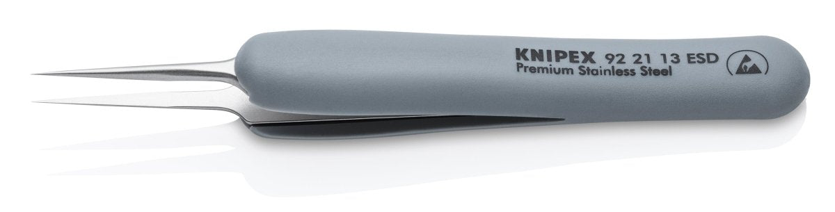 Knipex Stainless Needle Point Tips Precision Tweezers ESD 3 3/4" 92 21 13 ESD