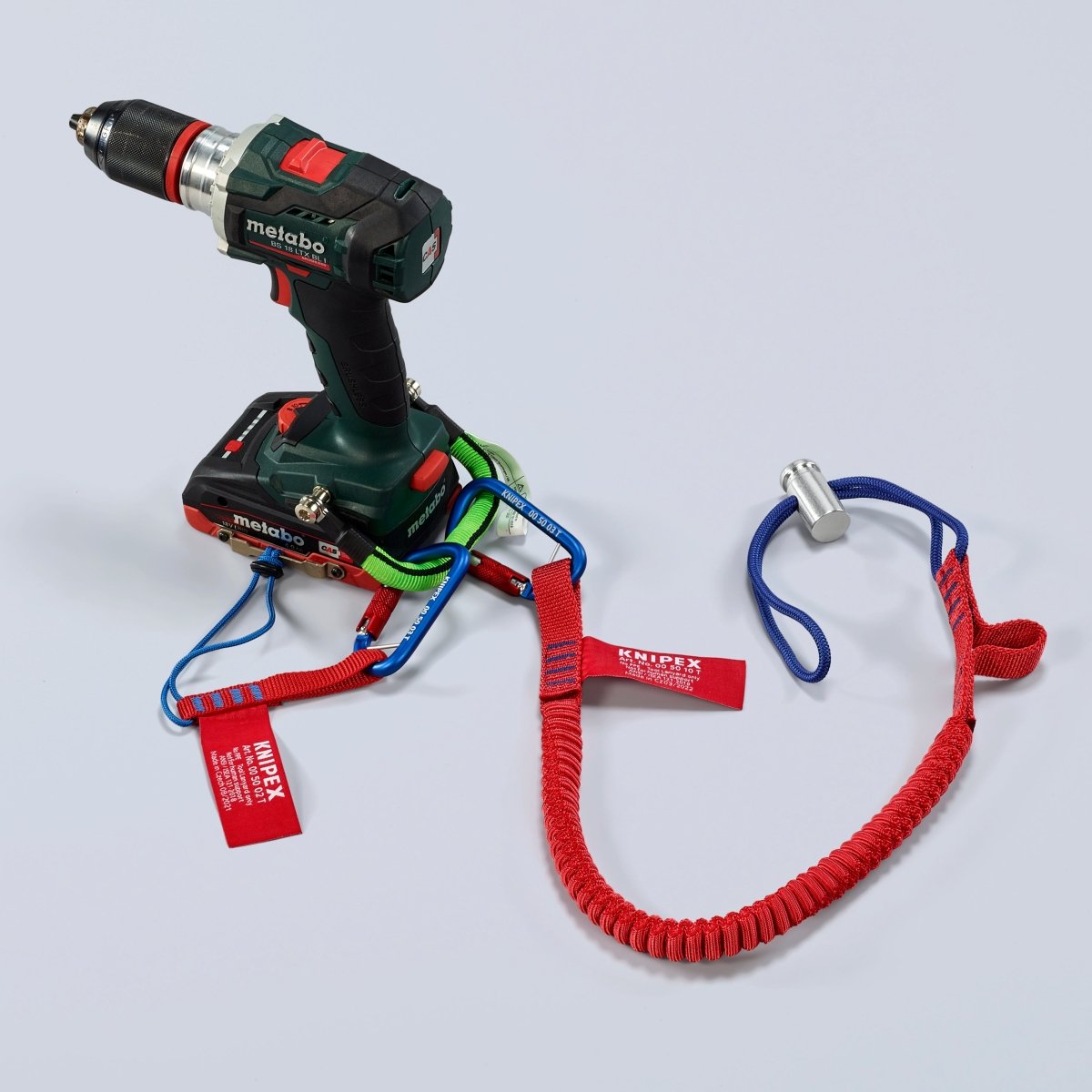 Knipex Tool Tethering Lanyard with Captive Eye Carabiner 13 lbs. 00 50 12 T BKA