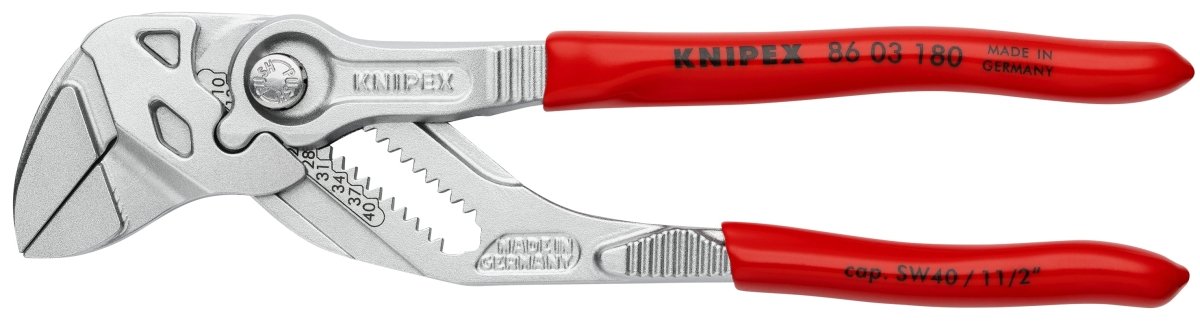 KNIPEX Tools - 2 Piece Compact Pliers Wrench Set - Mini Grip, Hold & Bend Tool Kit – 9K0080121US