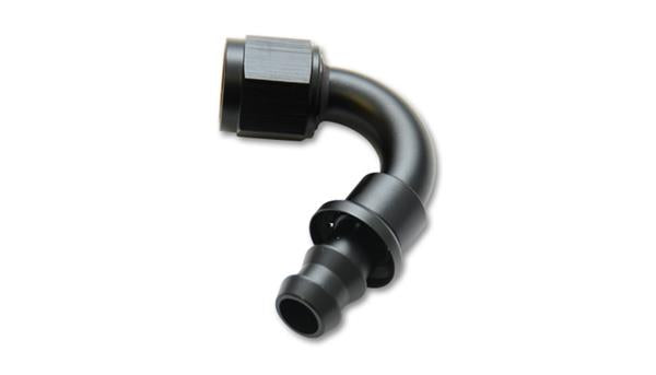 VIBRANT 22206 PushOn 120 Degree Hose End Elbow Fitting Size 6 An Black