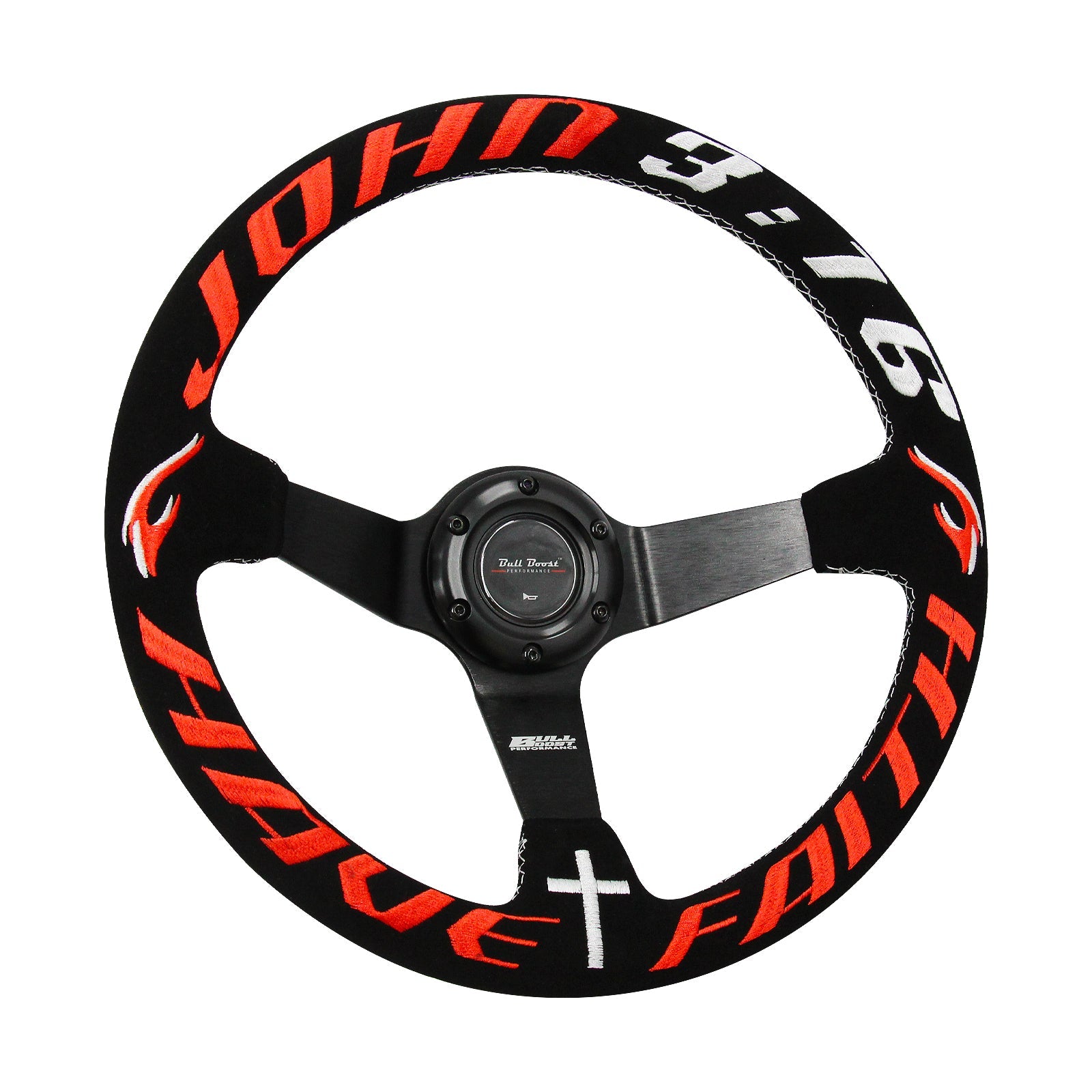 Have Faith Suede Deep Dish Steering Wheel Short Hub Adapter Kit For 2022+ GR86 Subaru BRZ FRS tC xB xD