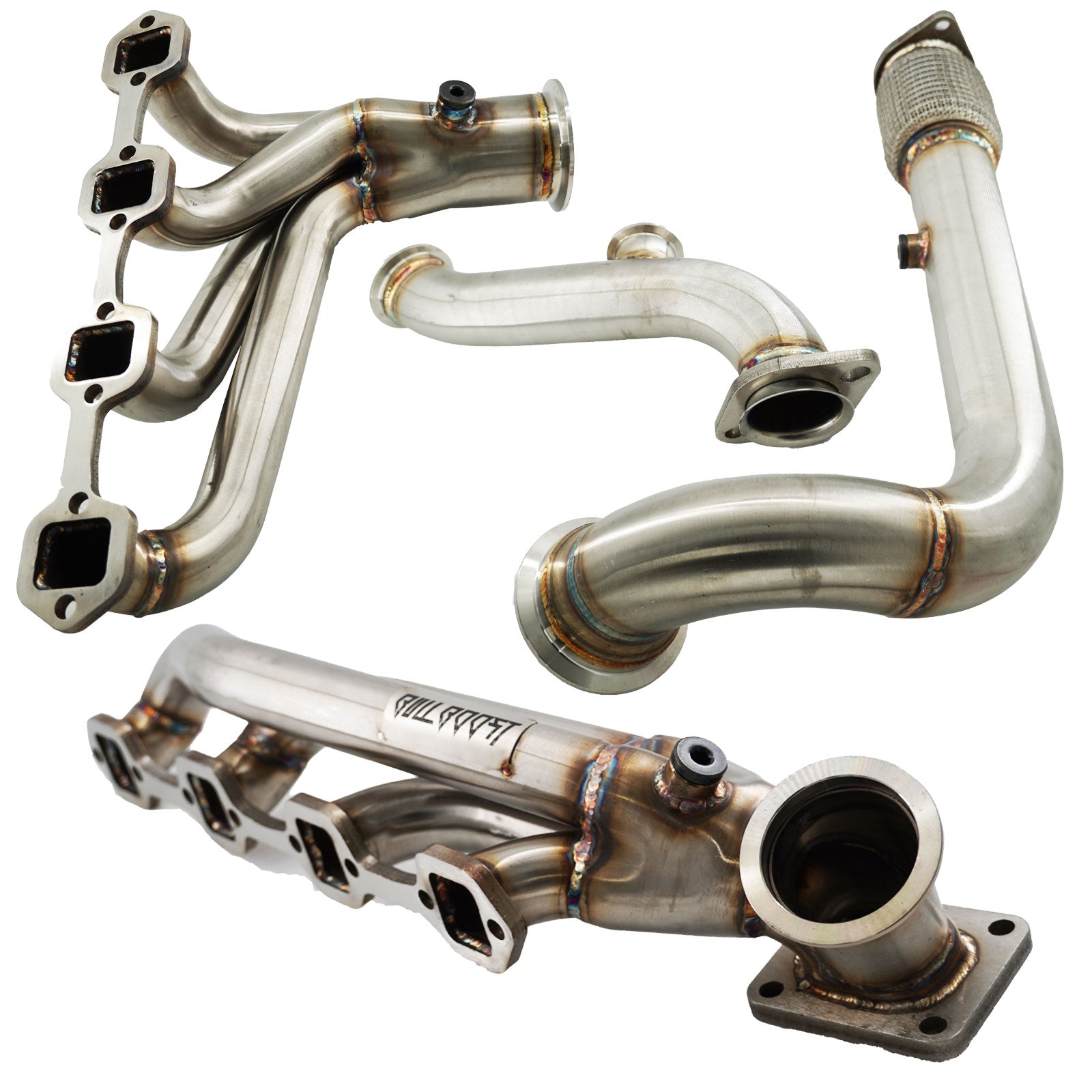 5.0L V8 T4 Turbo Manifold Kit For 1979-1993 Ford Mustang Hot Parts 304ss