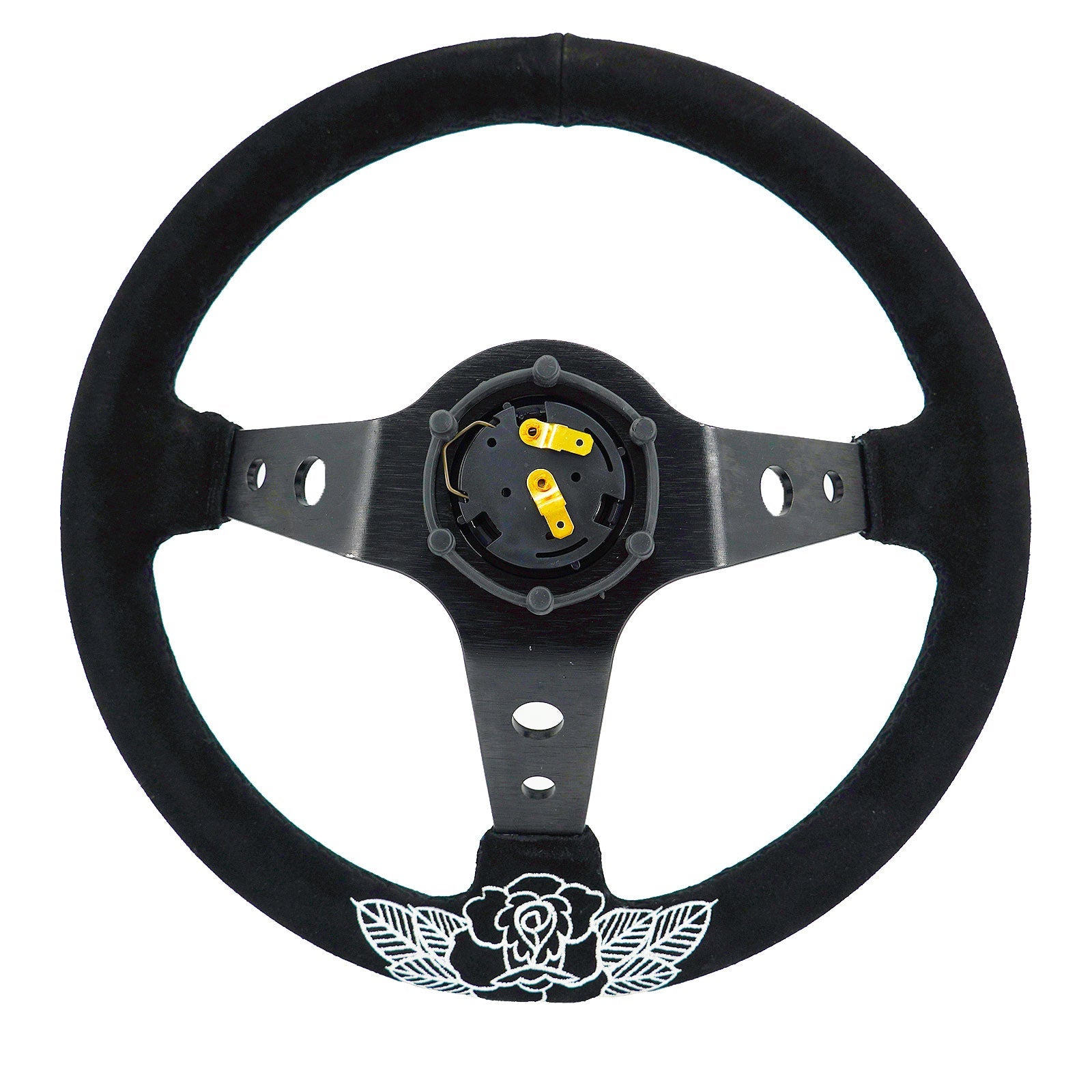 BW Rose 350MM Steering Wheel + Hub Adapter Kit For Subaru Impreza WRX