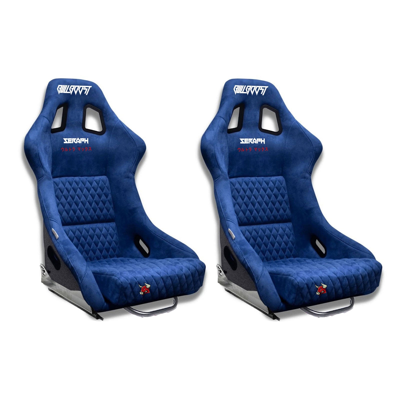 Bull Boost Adjustable Racing Lowered Ultra Max Bucket Seat w/ Seat Rails