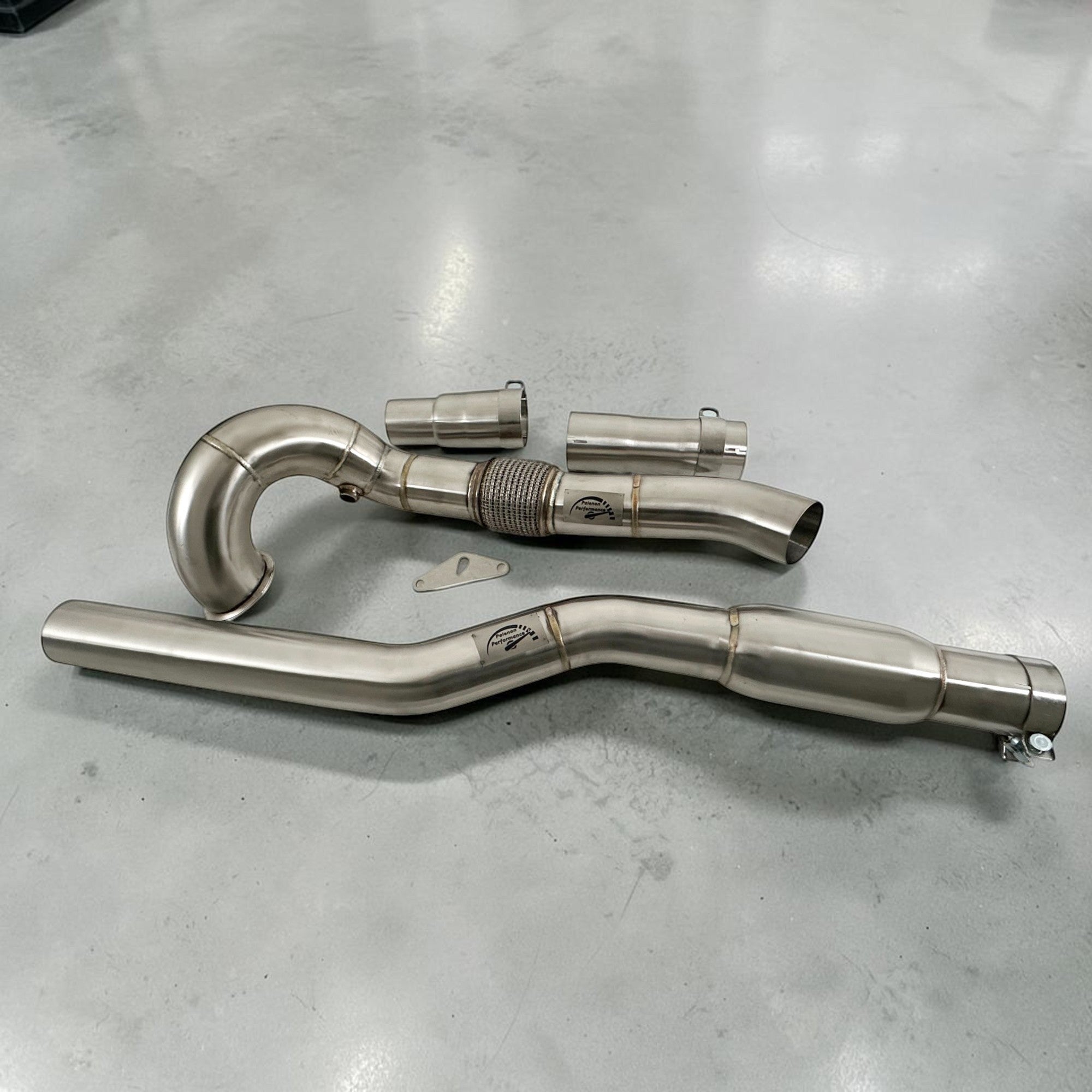 AWD Audi 8V S3 A3 Race Downpipe - 2.0T (Premium Catless & Catted) | Palenon Performance