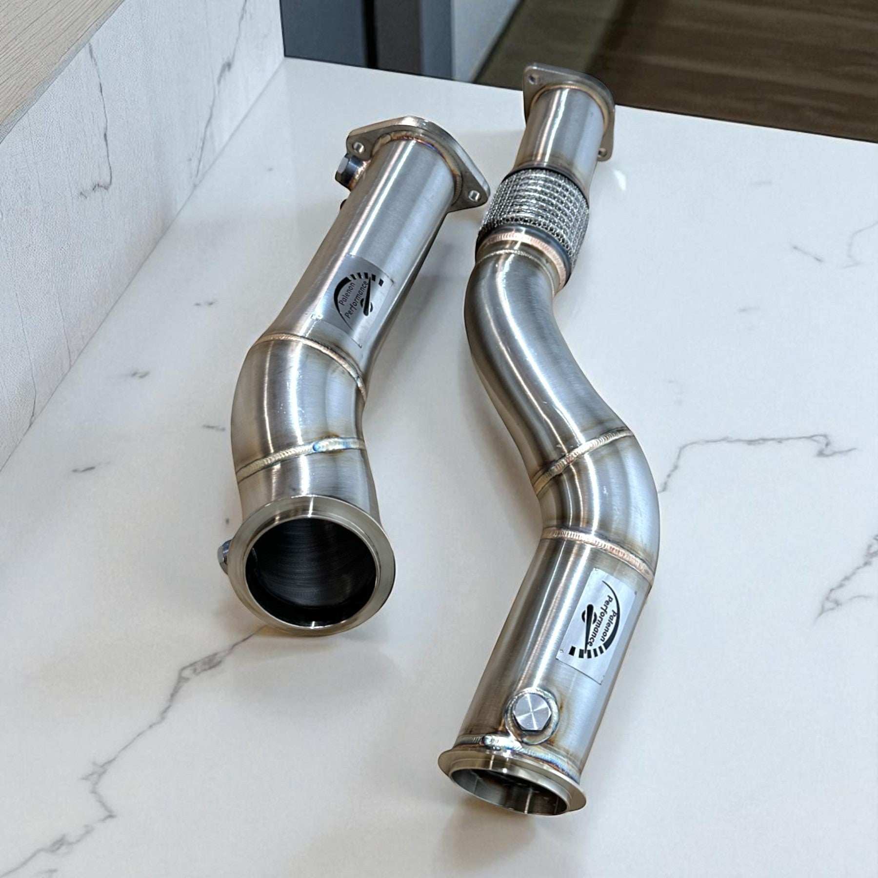 High Flow S58 Race Downpipe For BMW M3 G80, M2 G87, M4 G82 G83 | Palenon Performance