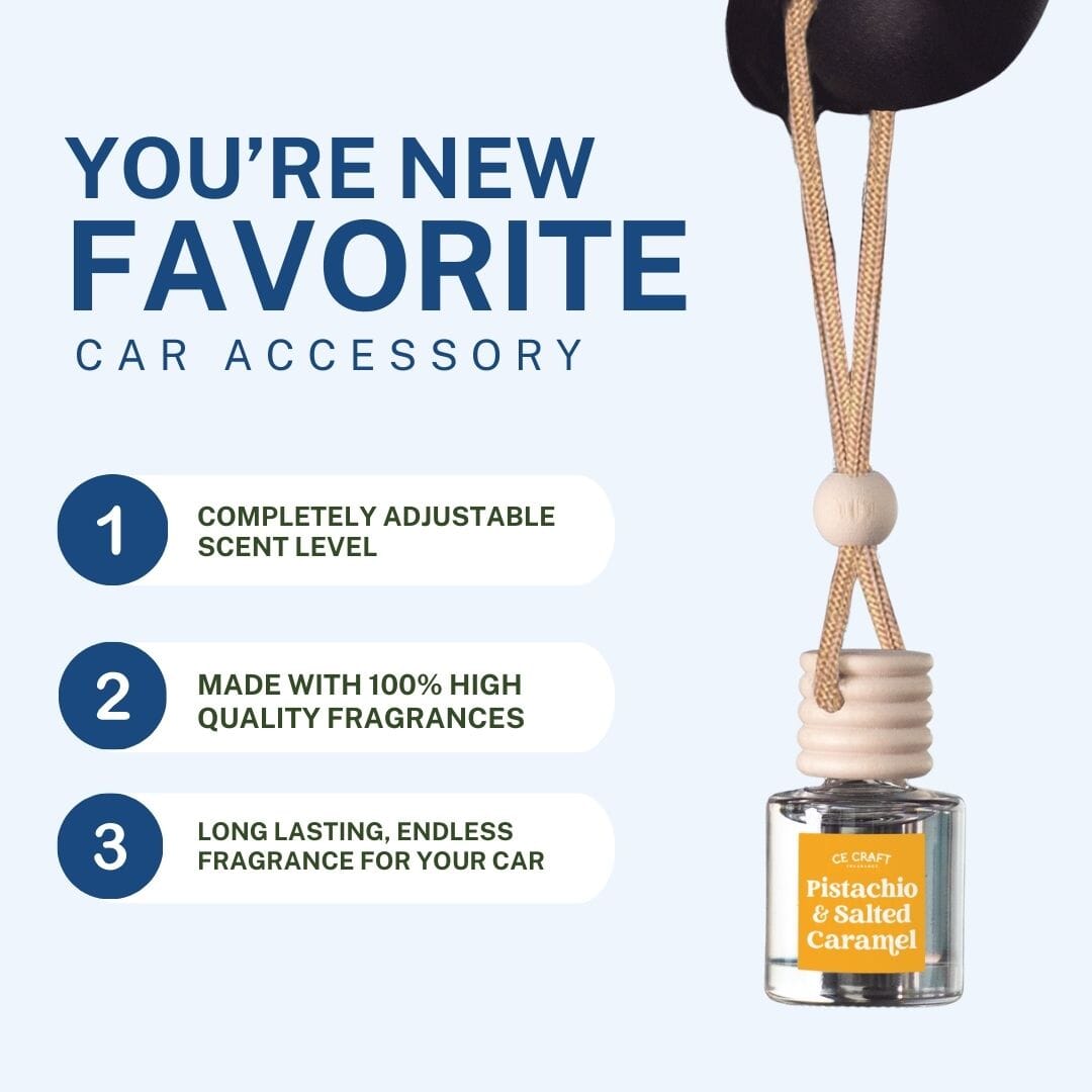 Pistachio & Salted Caramel Scented Car Freshener