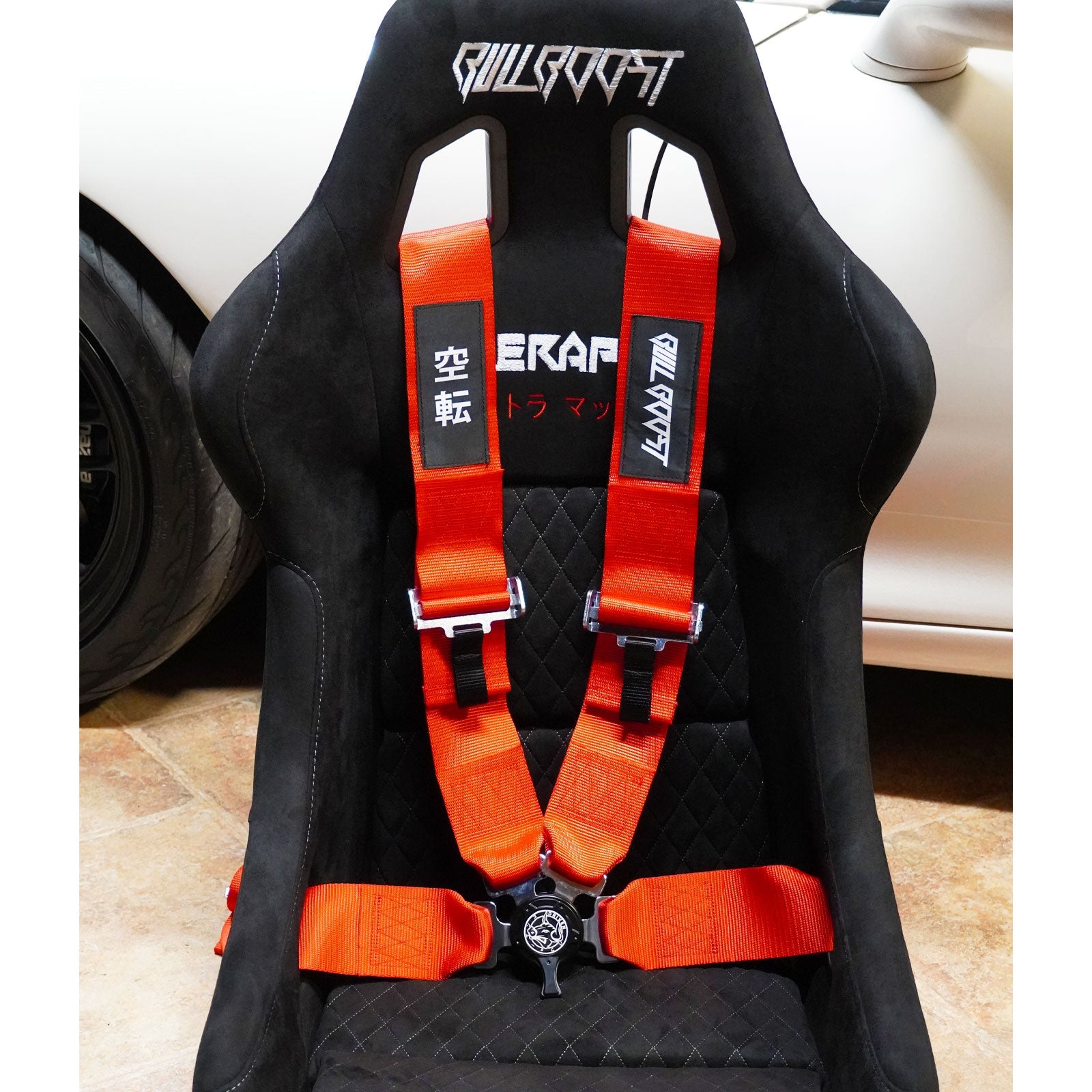 Bull Boost Universal 4 Point Camlock Quick Release Racing Seat Belt Harness