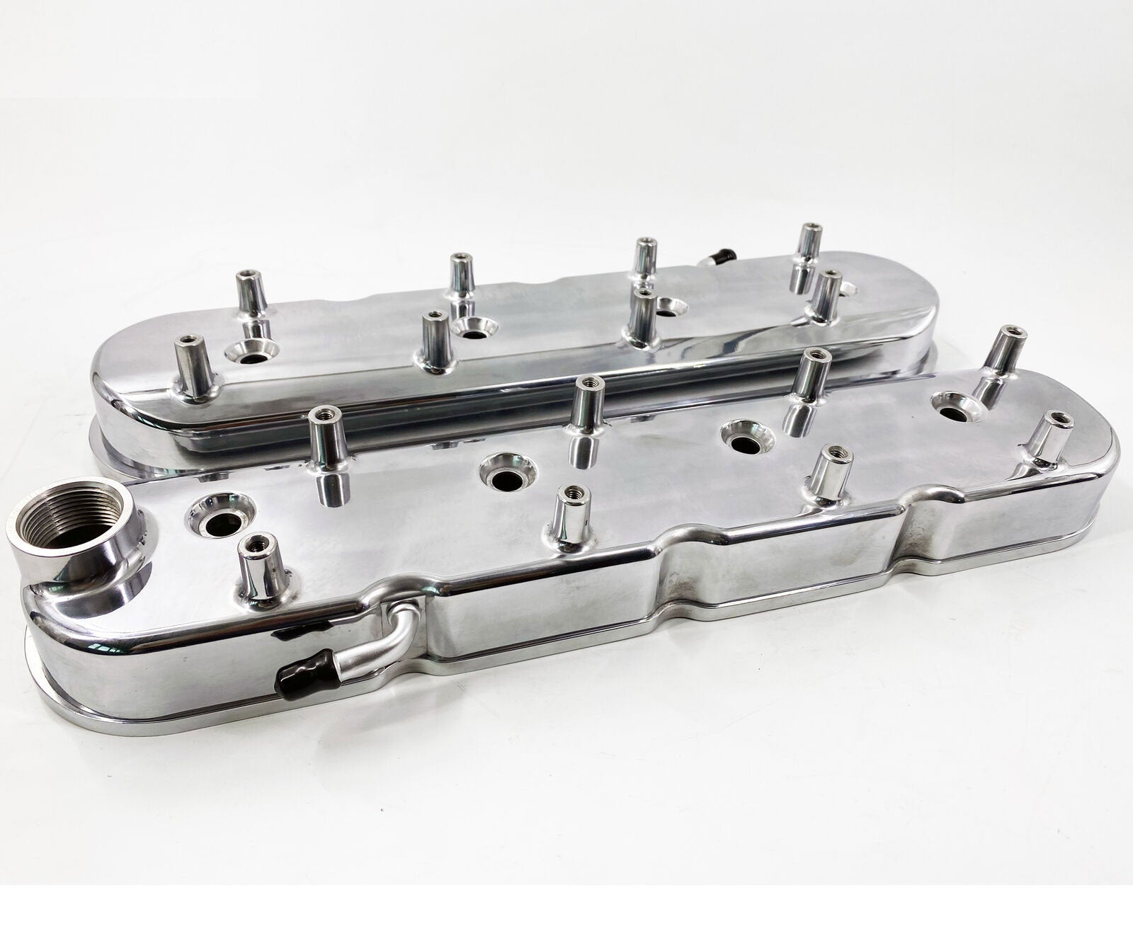 LS Cast Aluminum Tall Valve Covers for LS1 LS2 LS3 LS6 5.3 6.0 Polished