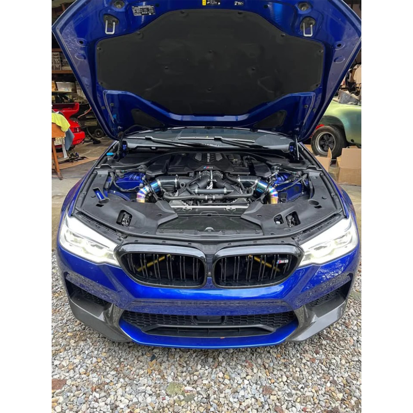 Titanium Front Mount Intake System for BMW F90 M5 F91 F92 F93 M8 G30 5 Series
