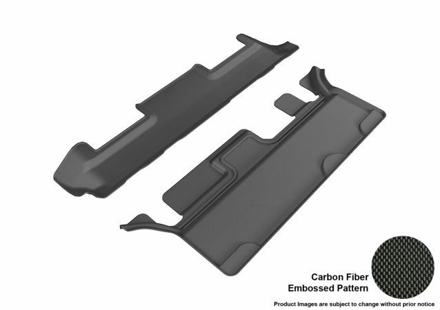 U Ace L1CH06231509 3D Maxpider Third Row Custom Fit Kagu Black Floor Mat for 20152016 Chevrolet Tahoe  GMC Yukon Models  Bench