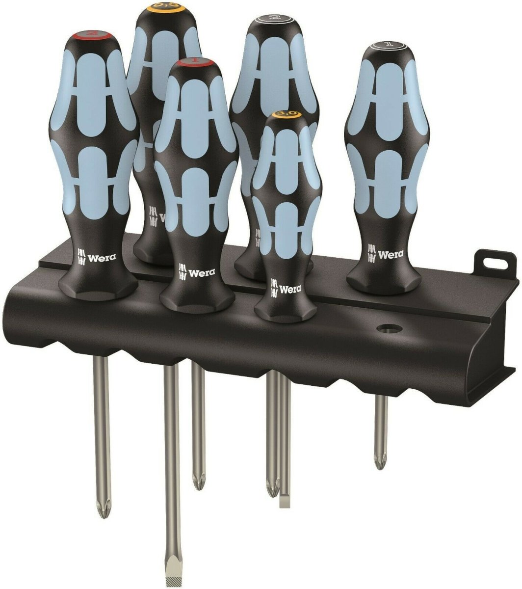 Wera 3334/3350/3355/6 Stainless Steel Screwdriver Set 6 Piece 05032063001