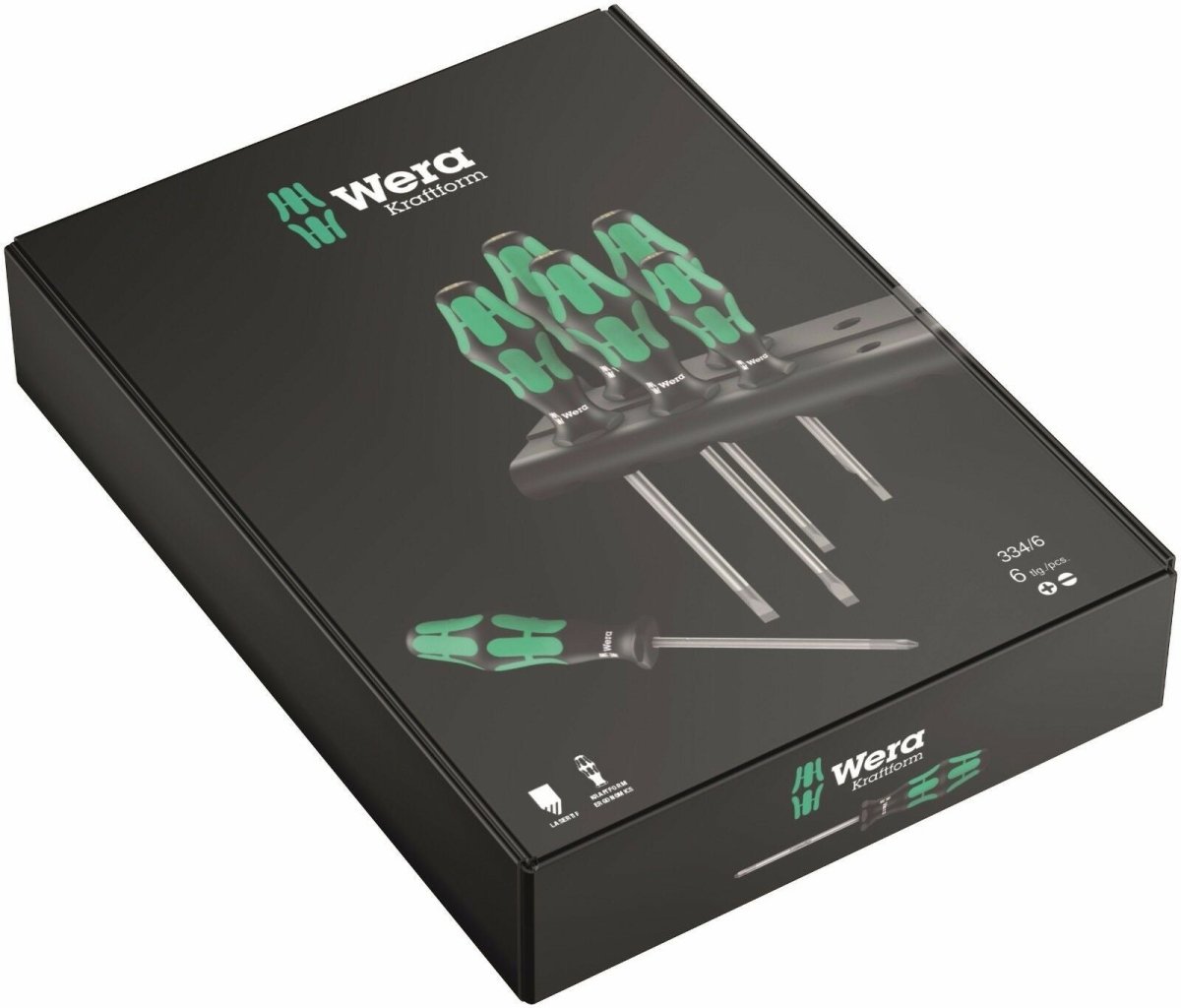 Wera 334/6 Kraftform Plus Lasertip Screwdriver Set 05105650001