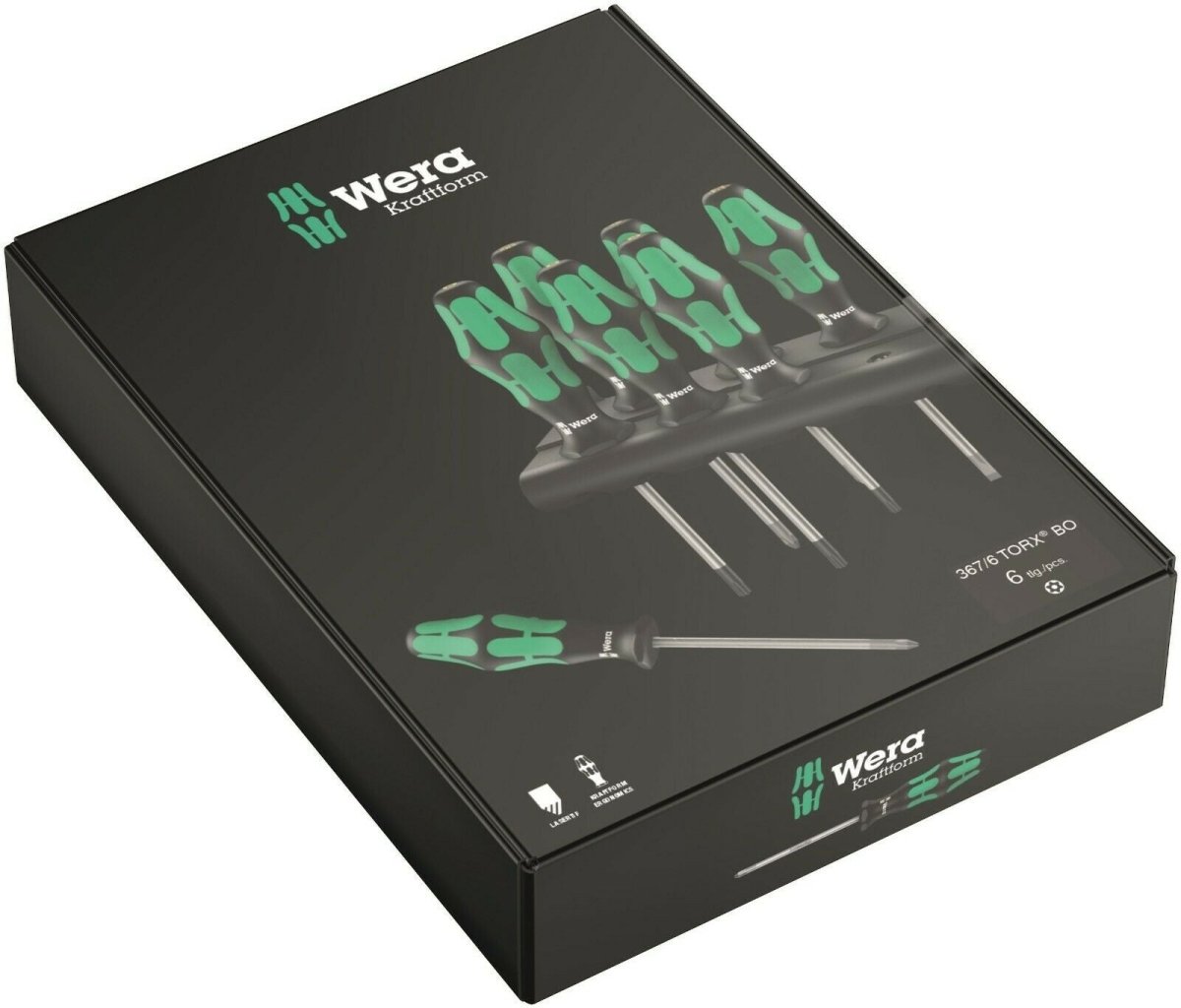 Wera 367/6 BO Kraftform Plus Security TORX® Screwdriver Set 6 Piece 05138250001