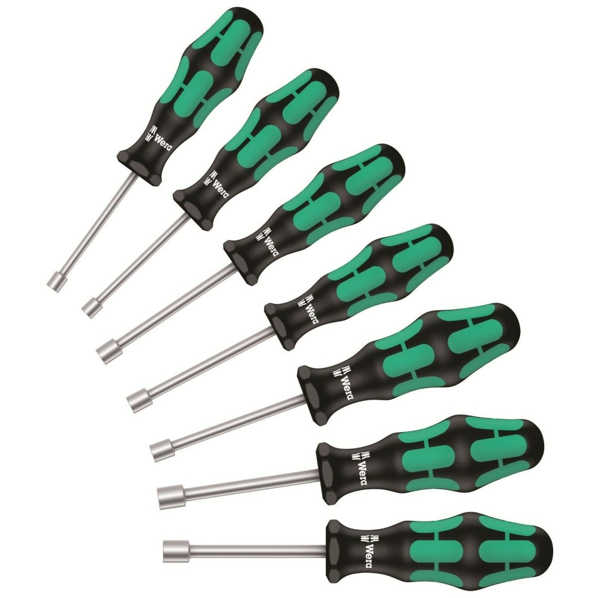 Wera 395 HOLO/7 Kraftform Plus Hollow Shaft Nut Driver Set SAE 05345230001