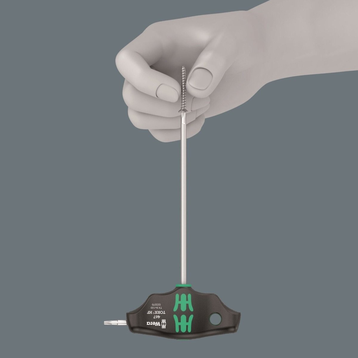 Wera 467/7 HF Set 2 TORX® T-Handle Screwdriver Set With Rack 7 Piece 05023456001