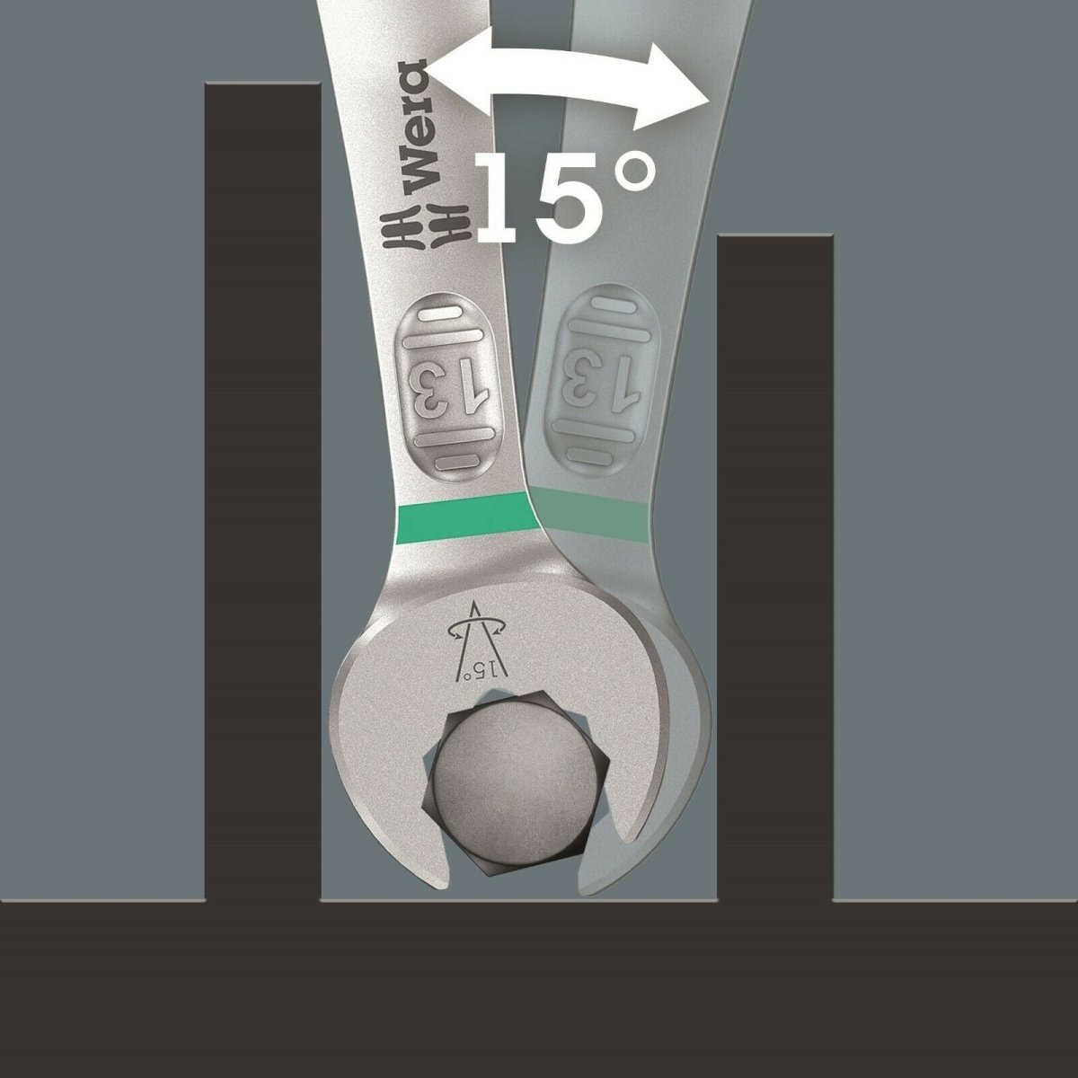 Wera 6003 Joker Combination Wrench Set 5 Piece Metric 05020230001