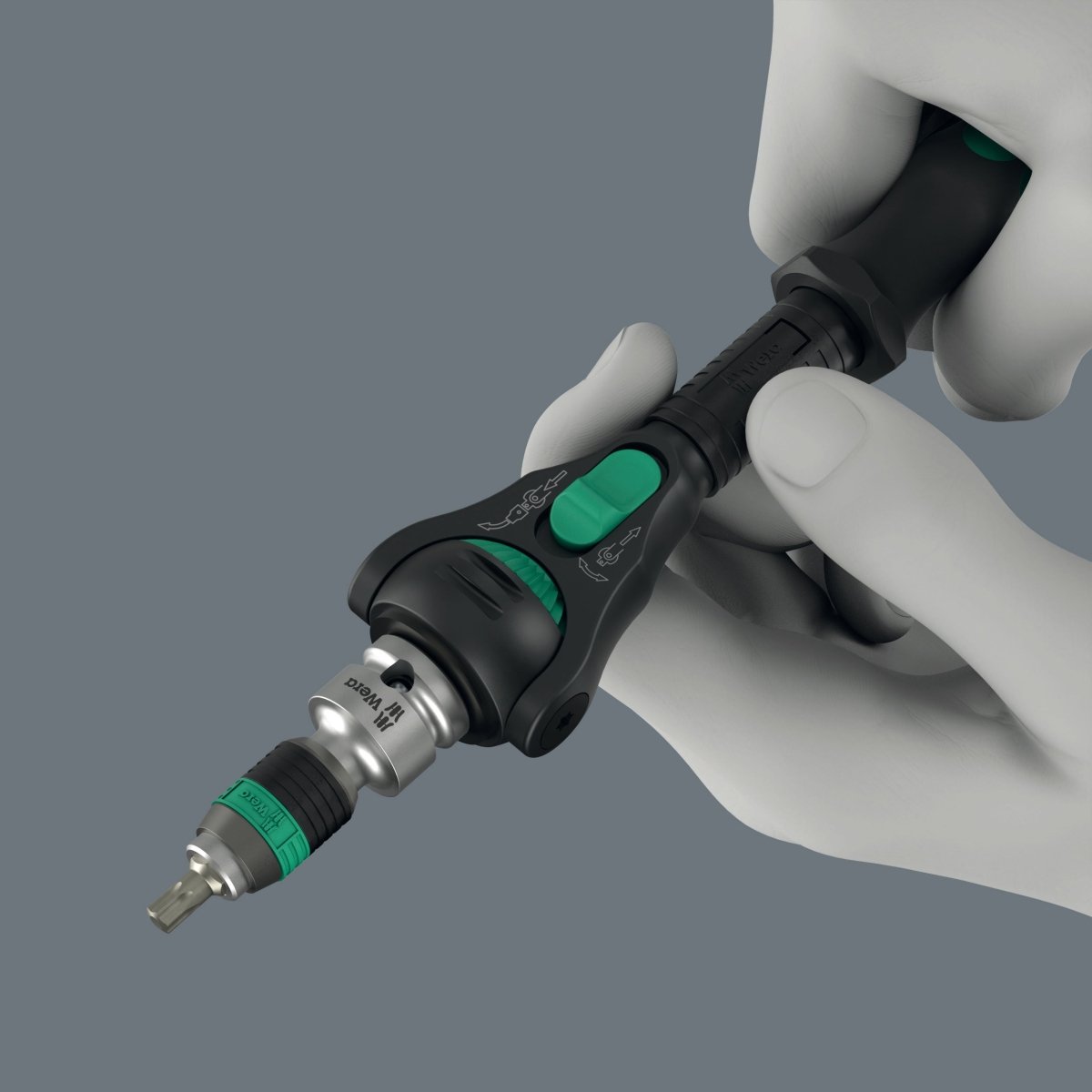 Wera 8000 A Black Edition Zyklop Speed Ratchet Wrench 1/4" Drive 05135880001